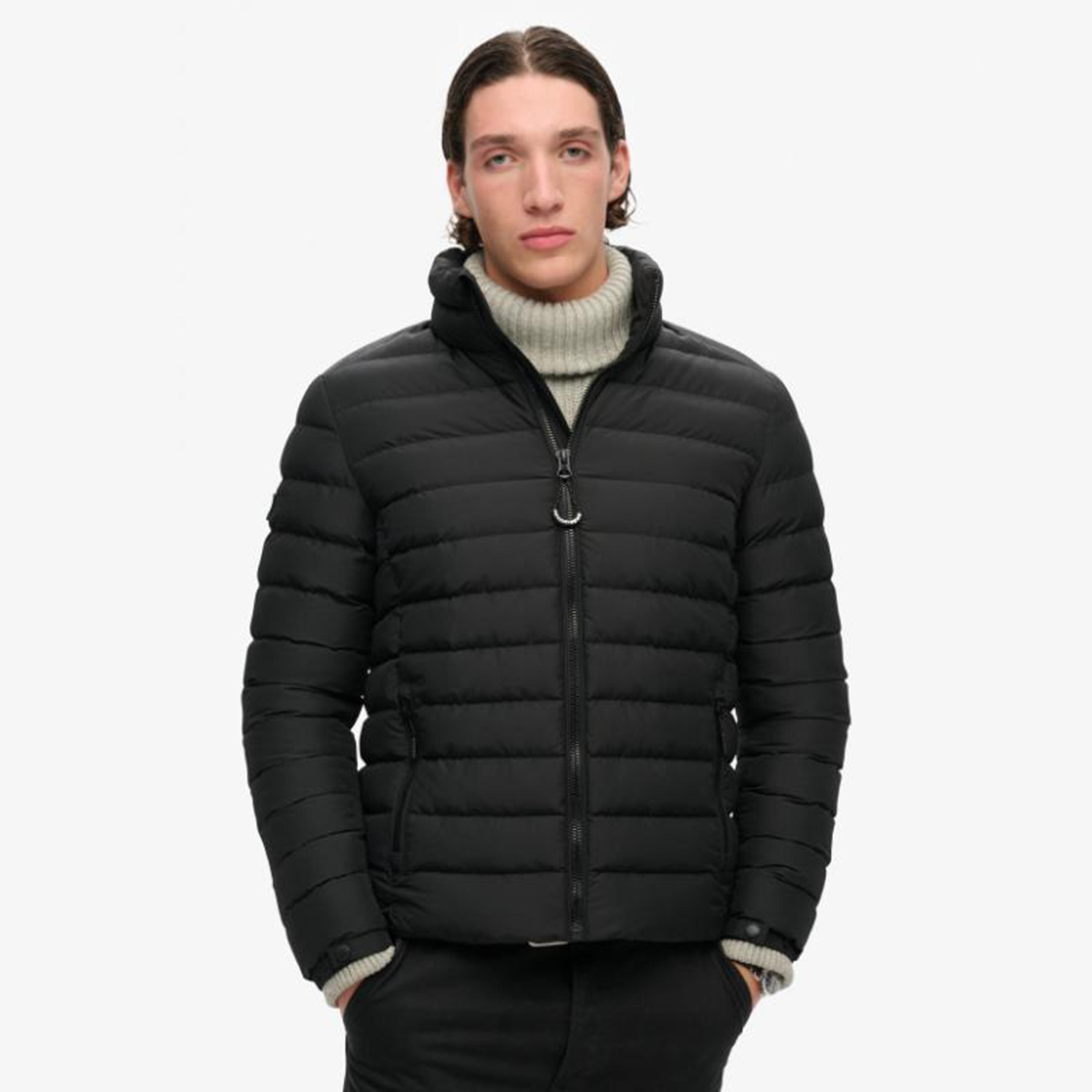 Superdry Plain High Neck Long Sleeves Men's Puffer Jacket-men-clothing-jacketsandblazers-jackets-image-1