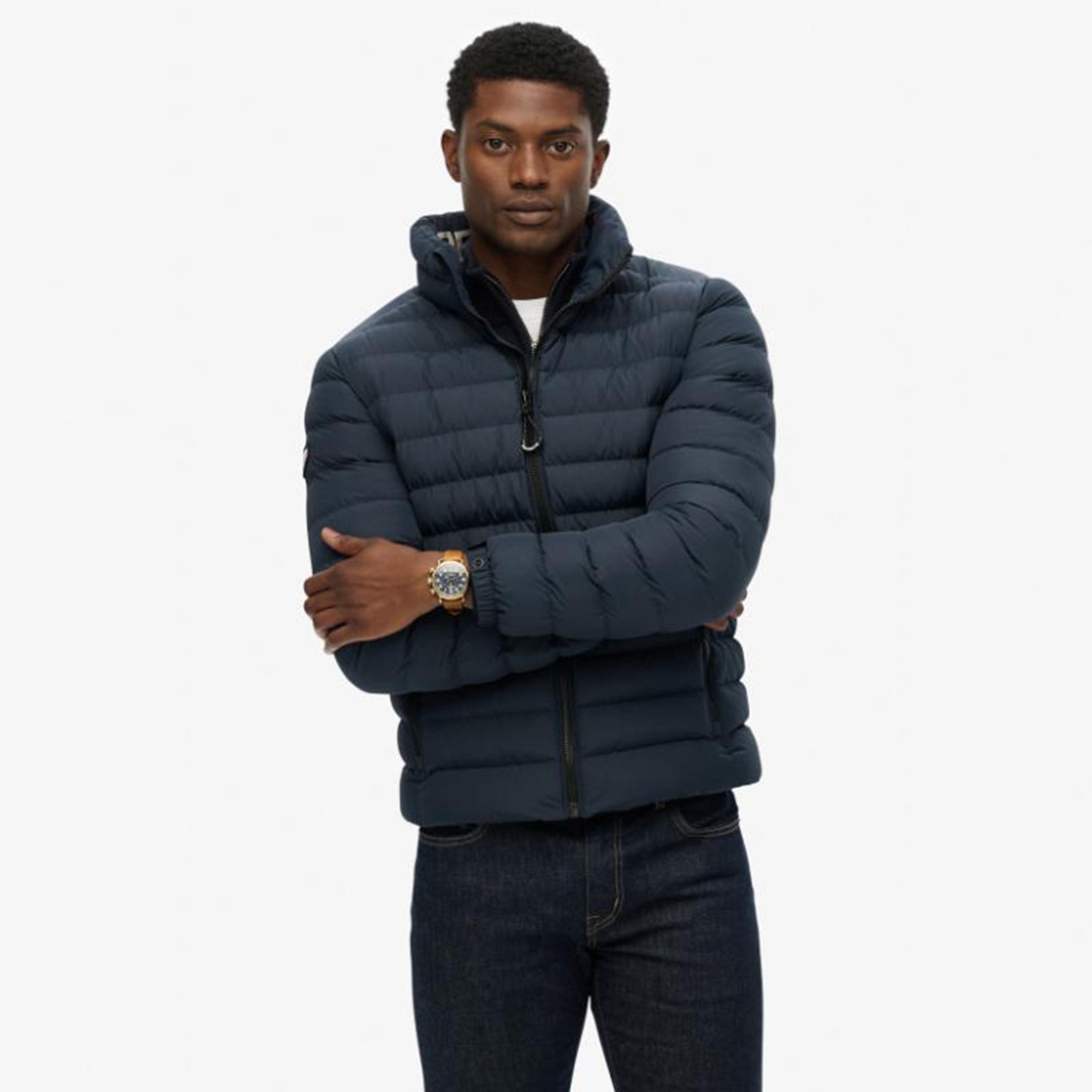 Superdry Plain High Neck Long Sleeves Men's Puffer Jacket-men-clothing-jacketsandblazers-jackets-image-1