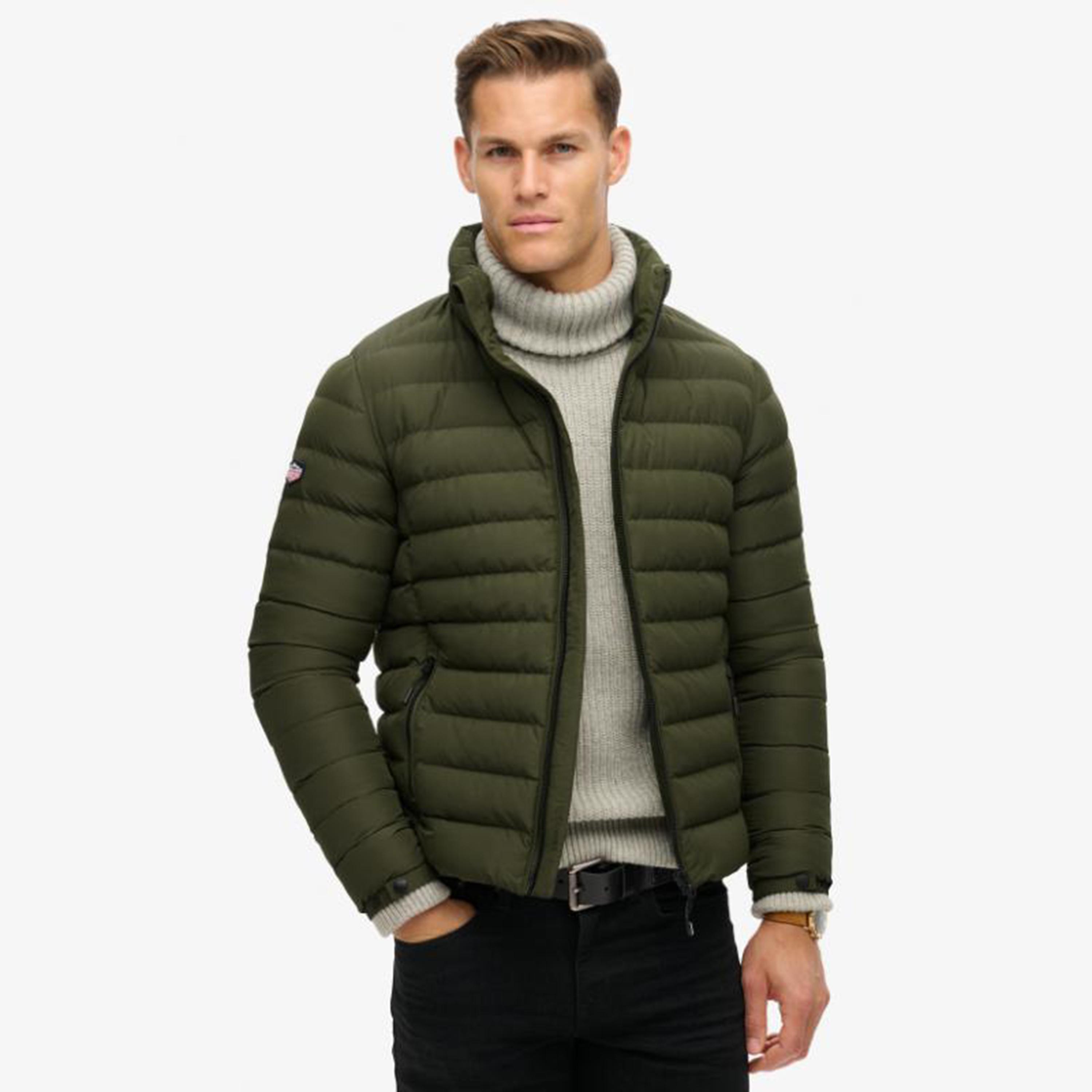 Superdry Plain High Neck Long Sleeves Men's Puffer Jacket-men-clothing-jacketsandblazers-jackets-image-1