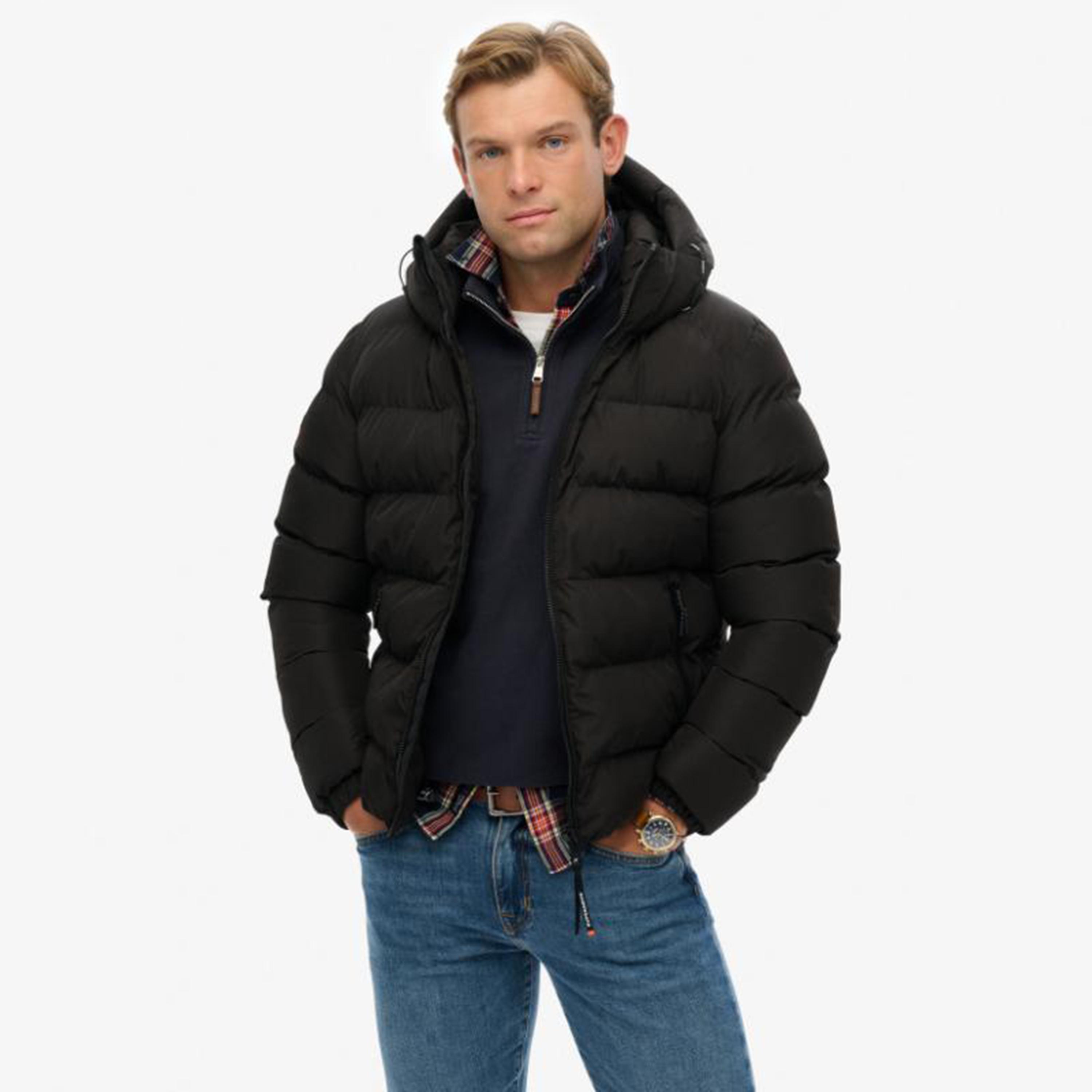 جاكيت رجالي مبطن سادة بأكمام طويلة وغطاء رأس من سوبر دراي-men-clothing-jacketsandblazers-jackets-image-1