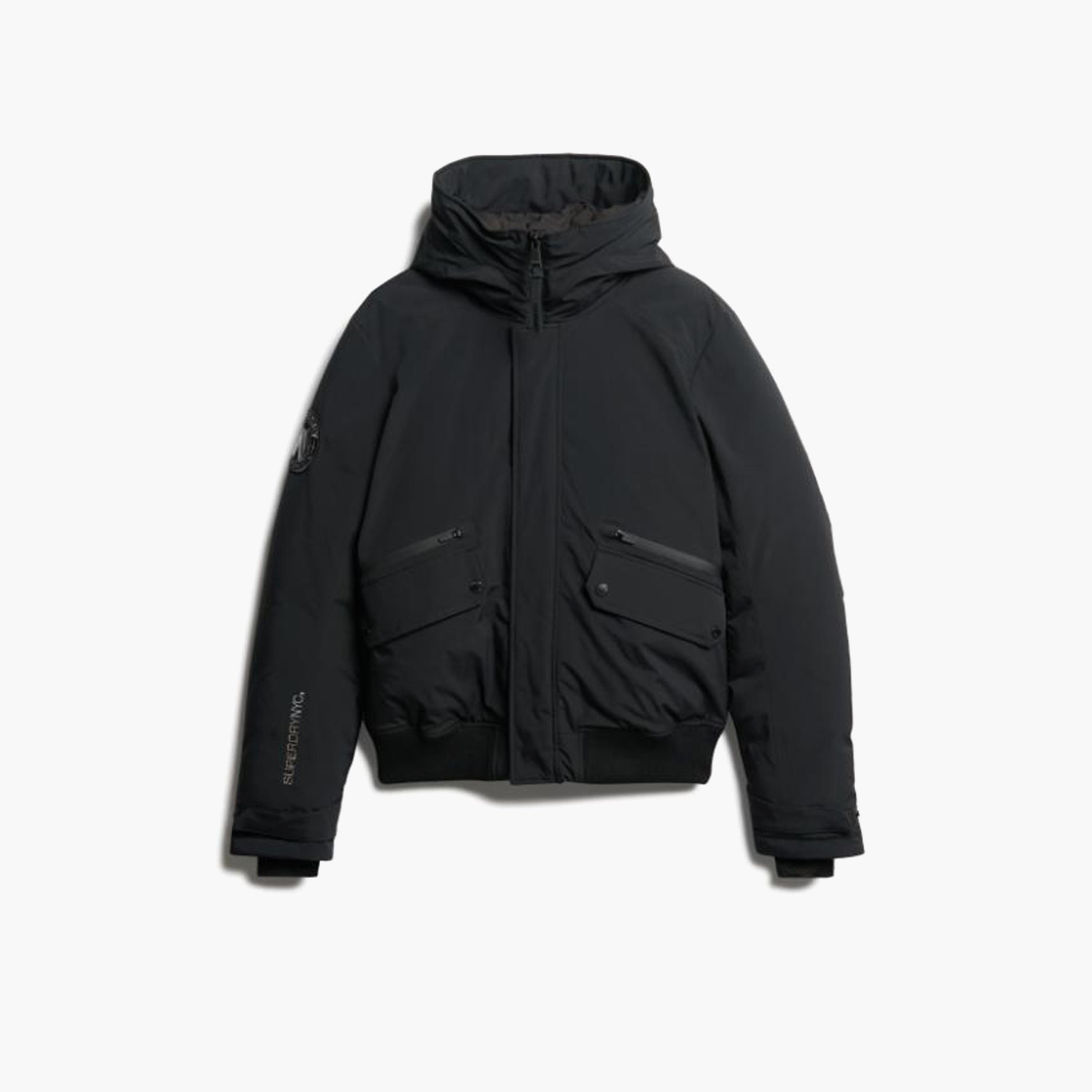 جاكيت بومبر رجالي سادة بأكمام طويلة وغطاء رأس من سوبر دراي-men-clothing-jacketsandblazers-jackets-image-5