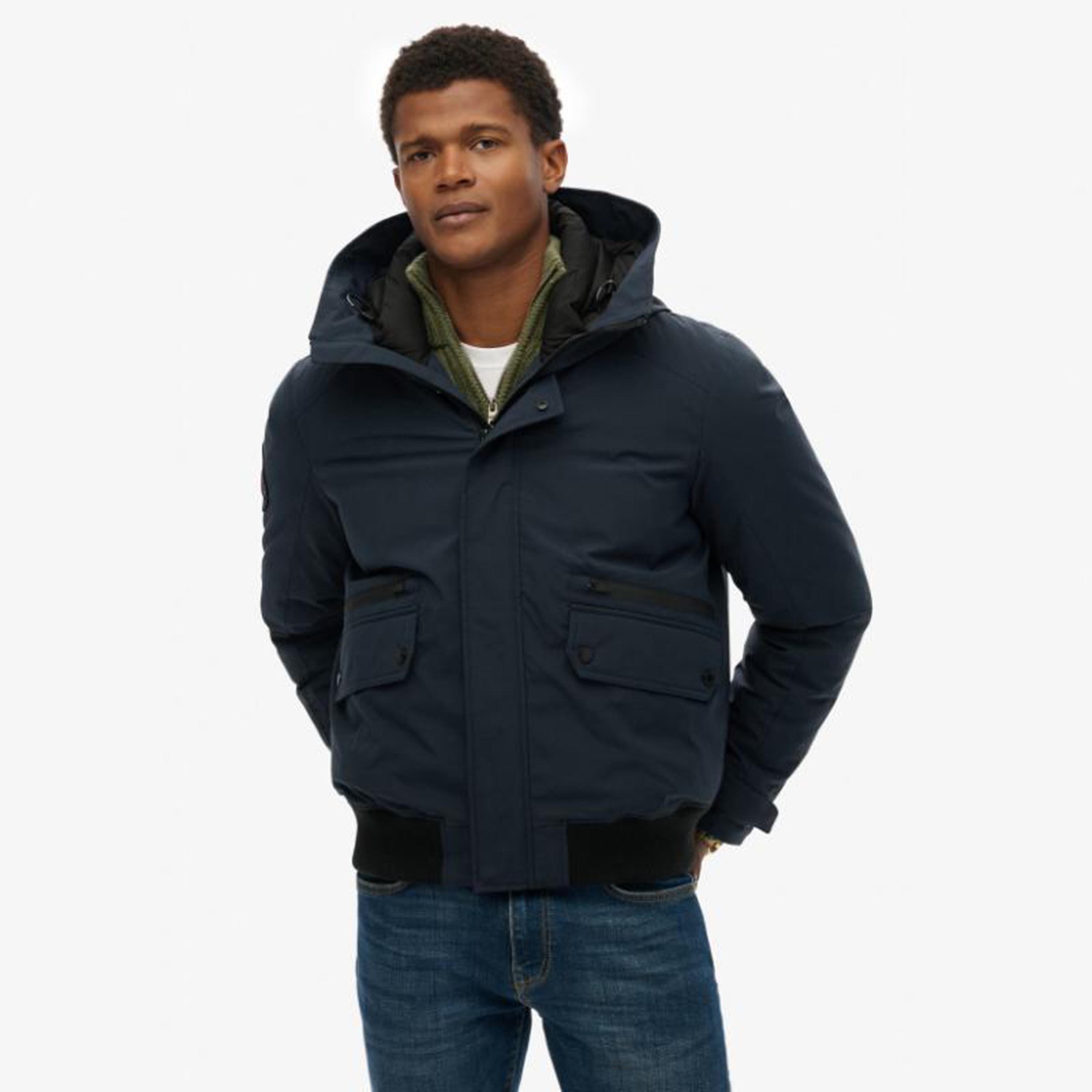 Superdry Plain Hooded Neck Long Sleeves Men's Bomber Jacket-men-clothing-jacketsandblazers-jackets-image-1