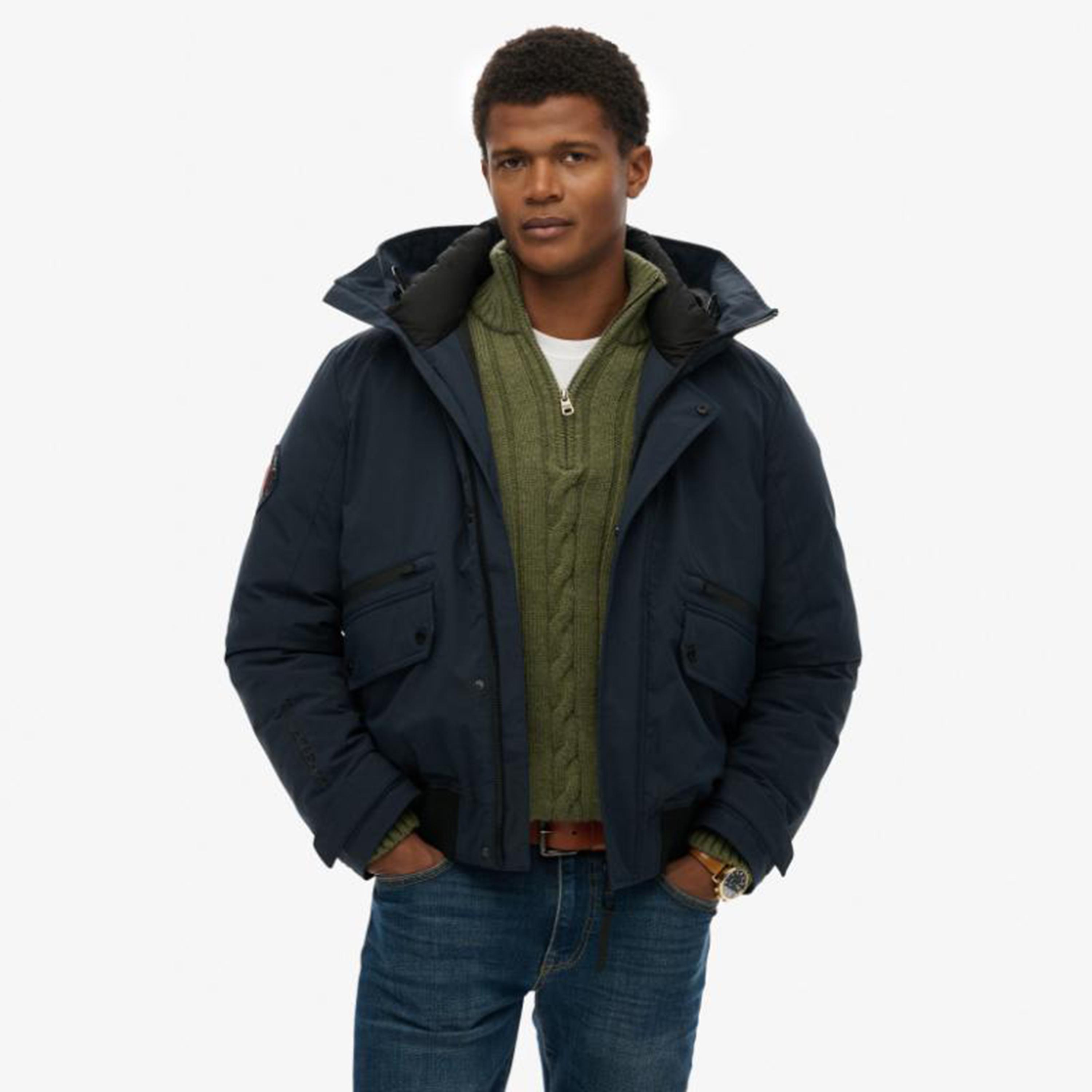Superdry Plain Hooded Neck Long Sleeves Men's Bomber Jacket-men-clothing-jacketsandblazers-jackets-image-4