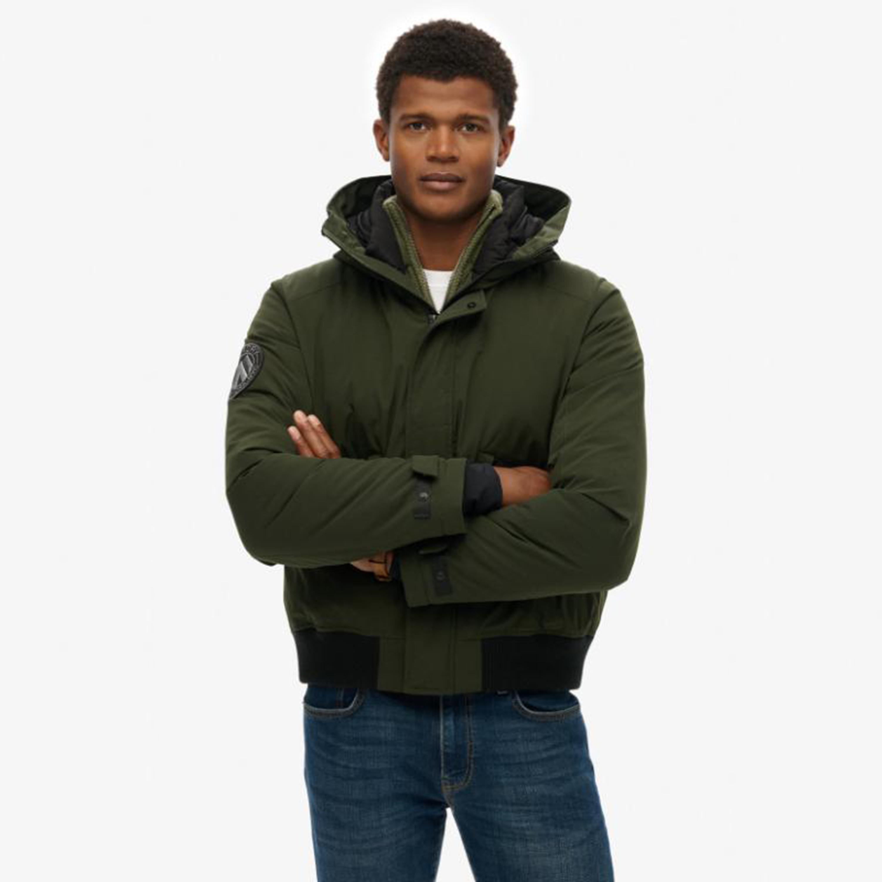 Superdry Plain Hooded Neck Long Sleeves Men's Bomber Jacket-men-clothing-jacketsandblazers-jackets-image-1