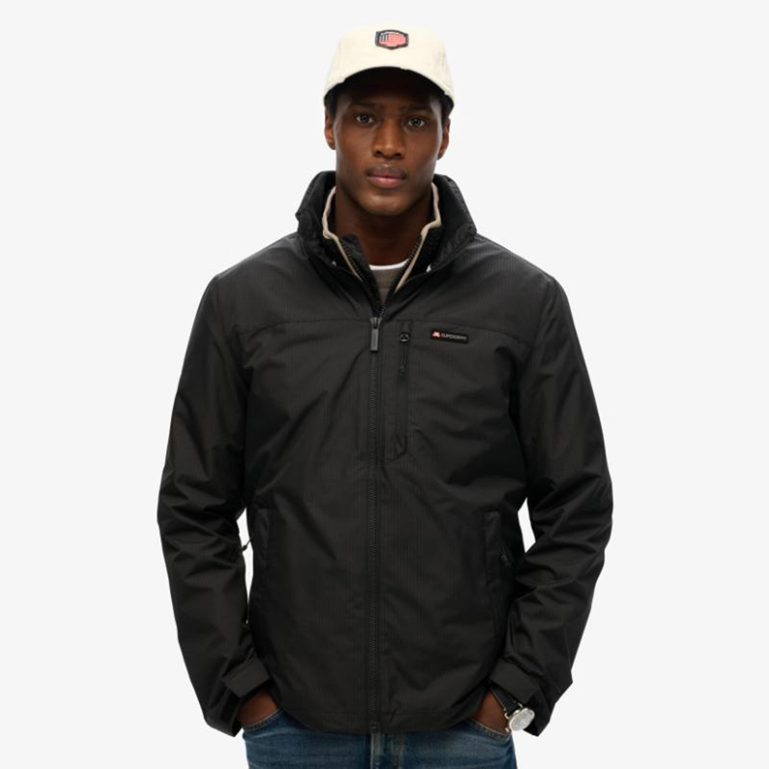 Superdry Plain High Neck Long Sleeves Men's Windbreaker Jacket-men-clothing-jacketsandblazers-jackets-image-1