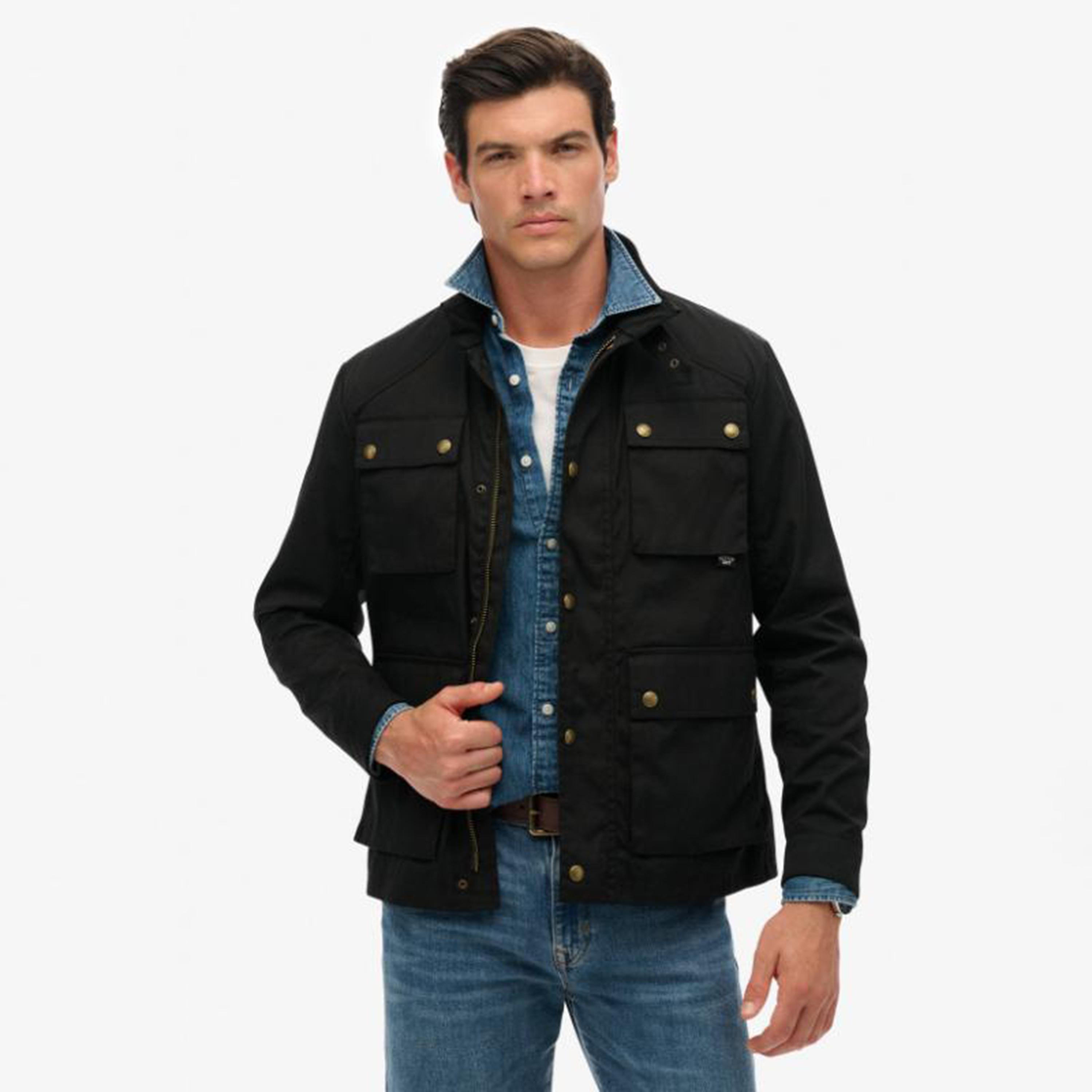 Superdry Plain Collared Long Sleeves Men's Racer Jacket-men-clothing-jacketsandblazers-jackets-image-4