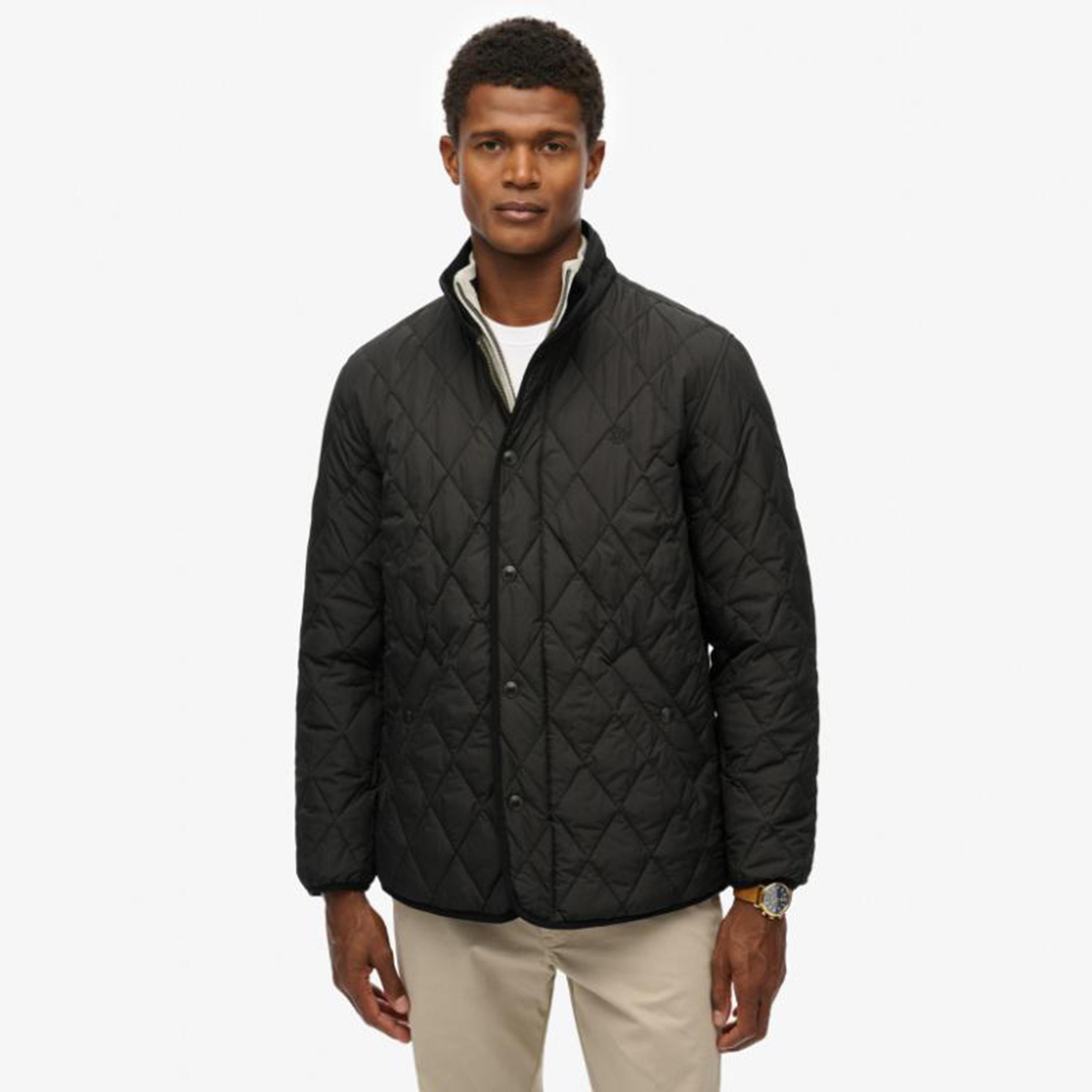 Superdry Plain High Neck Long Sleeves Men's Quilted Jacket-men-clothing-jacketsandblazers-jackets-image-1