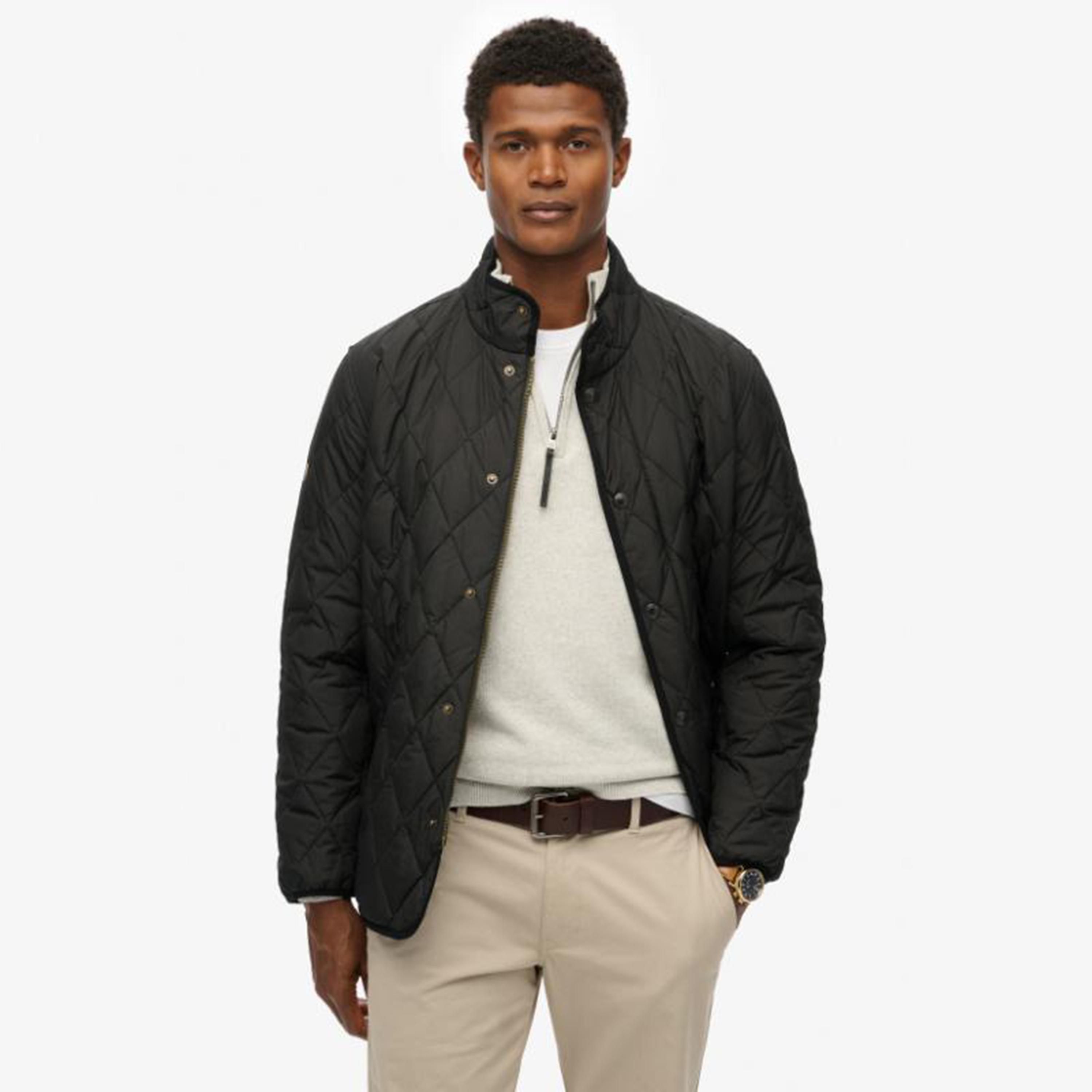 Superdry Plain High Neck Long Sleeves Men's Quilted Jacket-men-clothing-jacketsandblazers-jackets-image-4