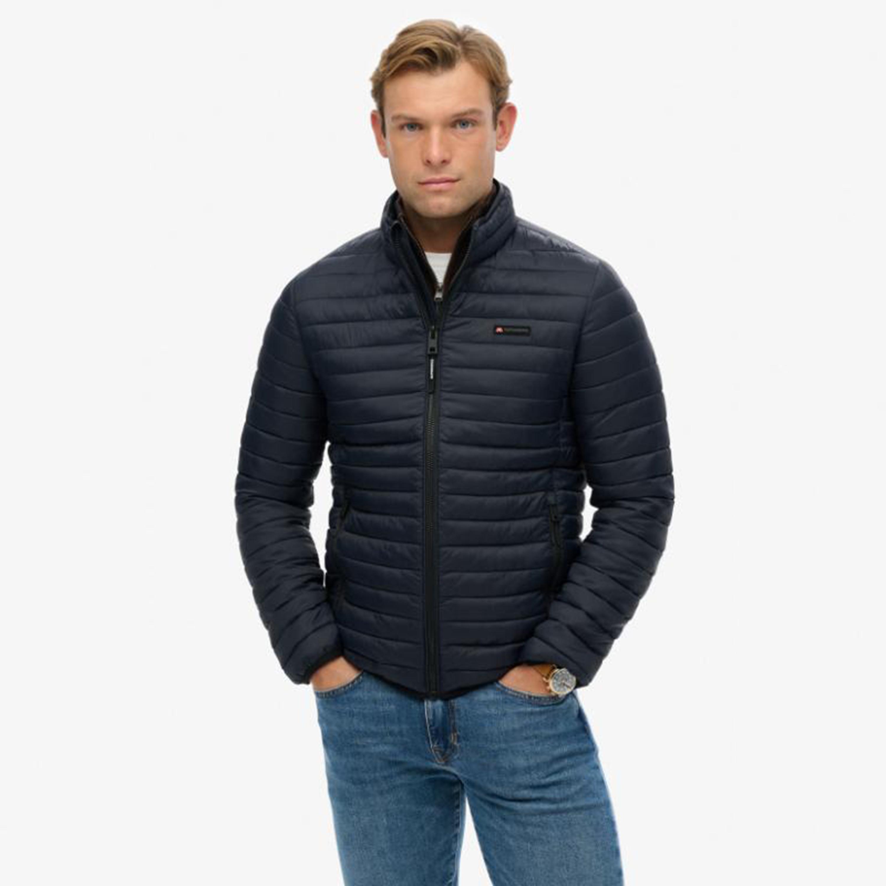 Superdry Plain High Neck Long Sleeves Men's Puffer Jacket-men-clothing-jacketsandblazers-jackets-image-1