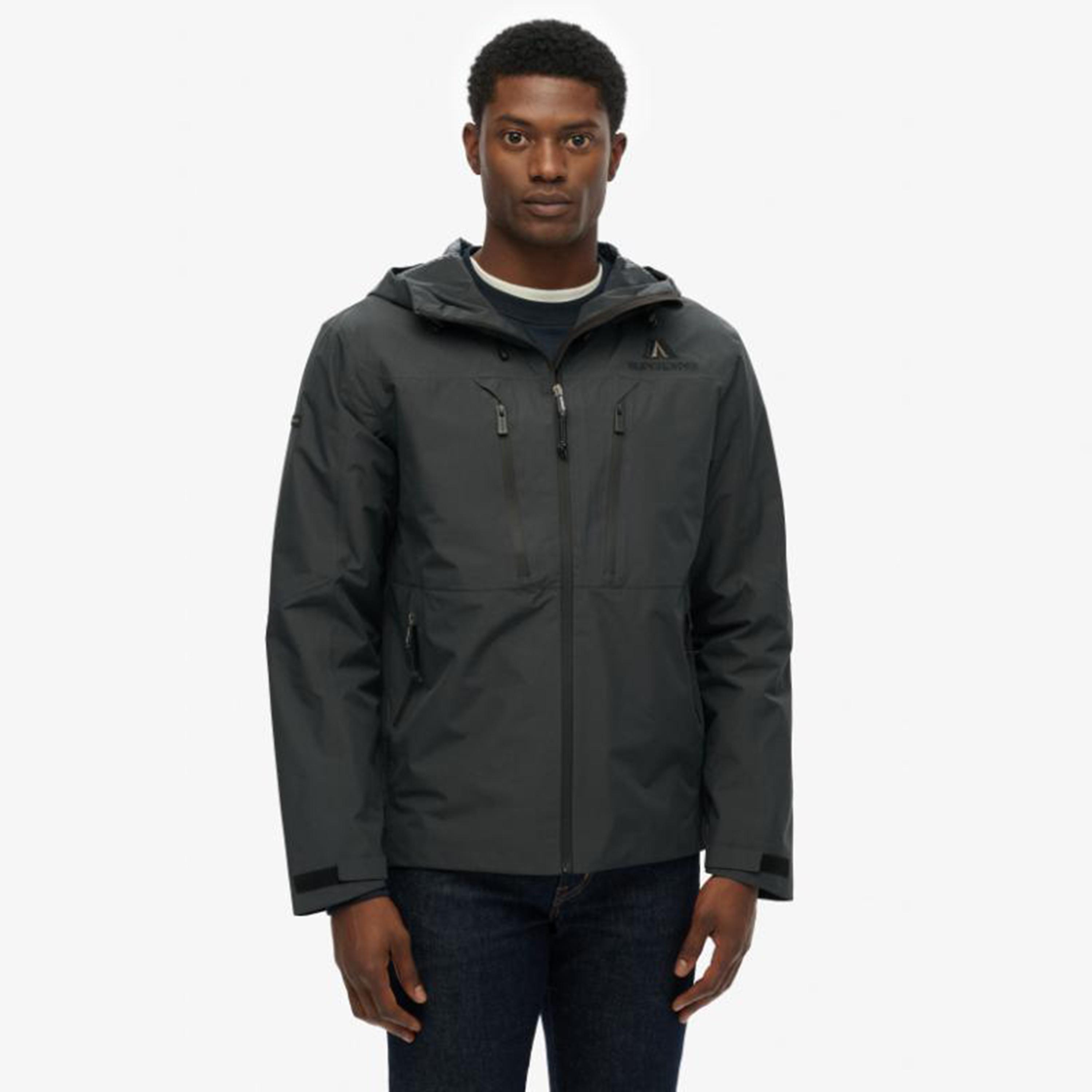 Superdry Plain Hooded Neck Long Sleeves Men's Waterproof Jacket-men-clothing-jacketsandblazers-jackets-image-1