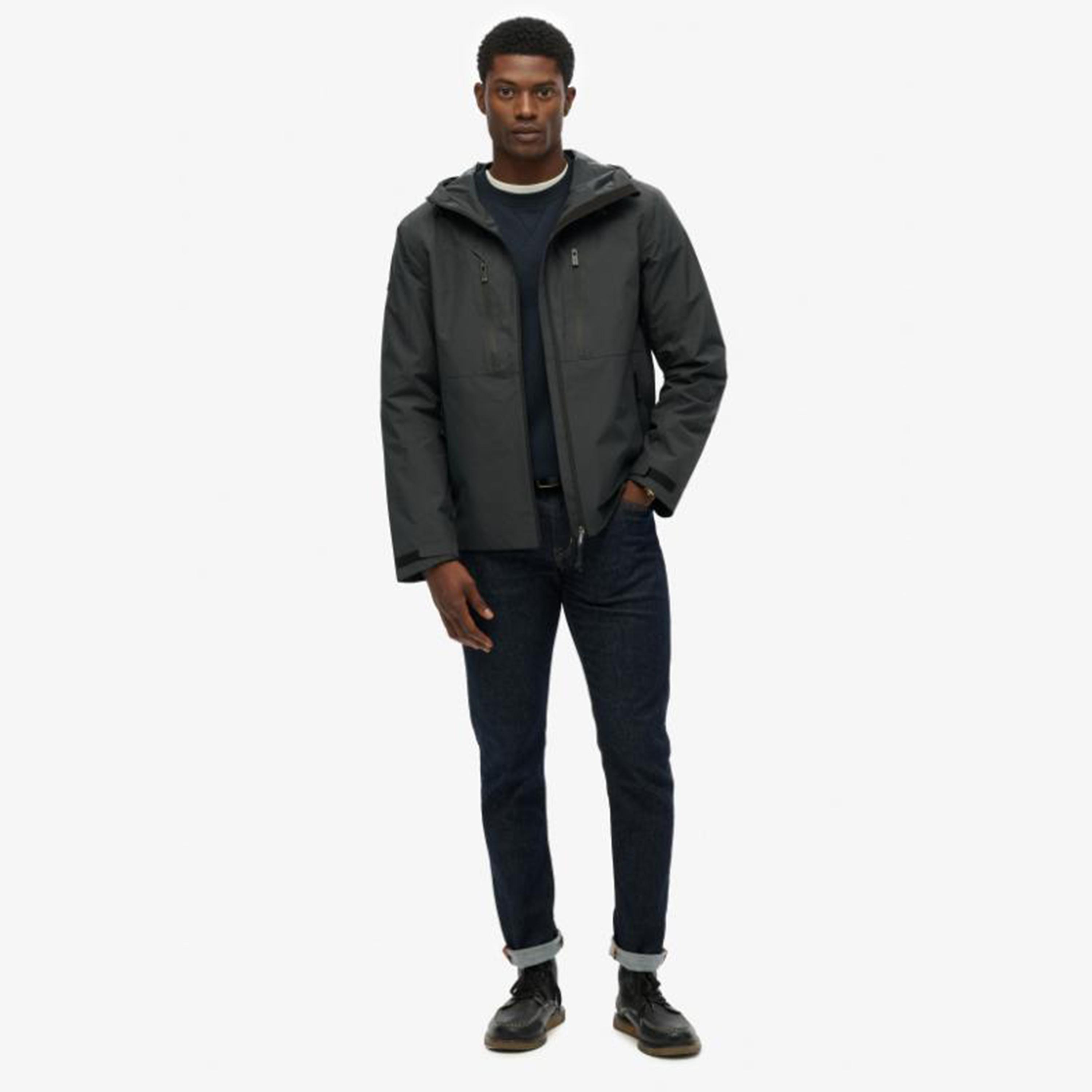 Superdry Plain Hooded Neck Long Sleeves Men's Waterproof Jacket-men-clothing-jacketsandblazers-jackets-image-2