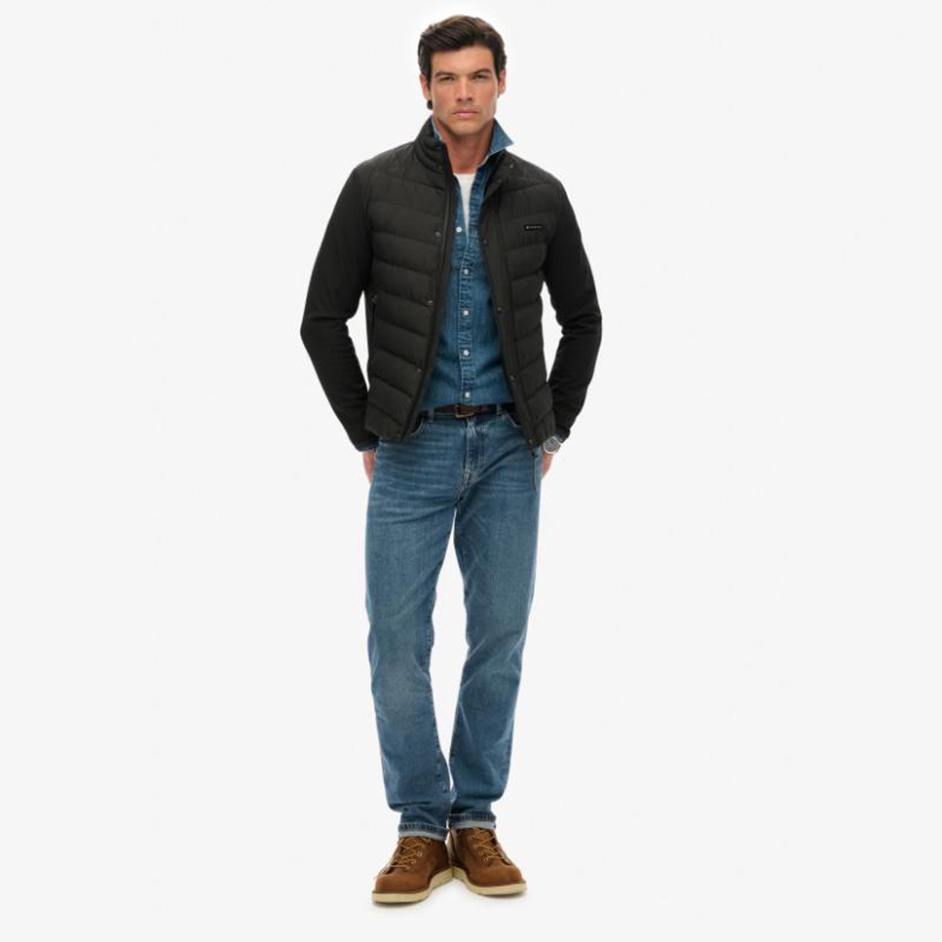 جاكيت رجالي مبطن سادة بأكمام طويلة وبياقة عالية من سوبر دراي-men-clothing-jacketsandblazers-jackets-image-2