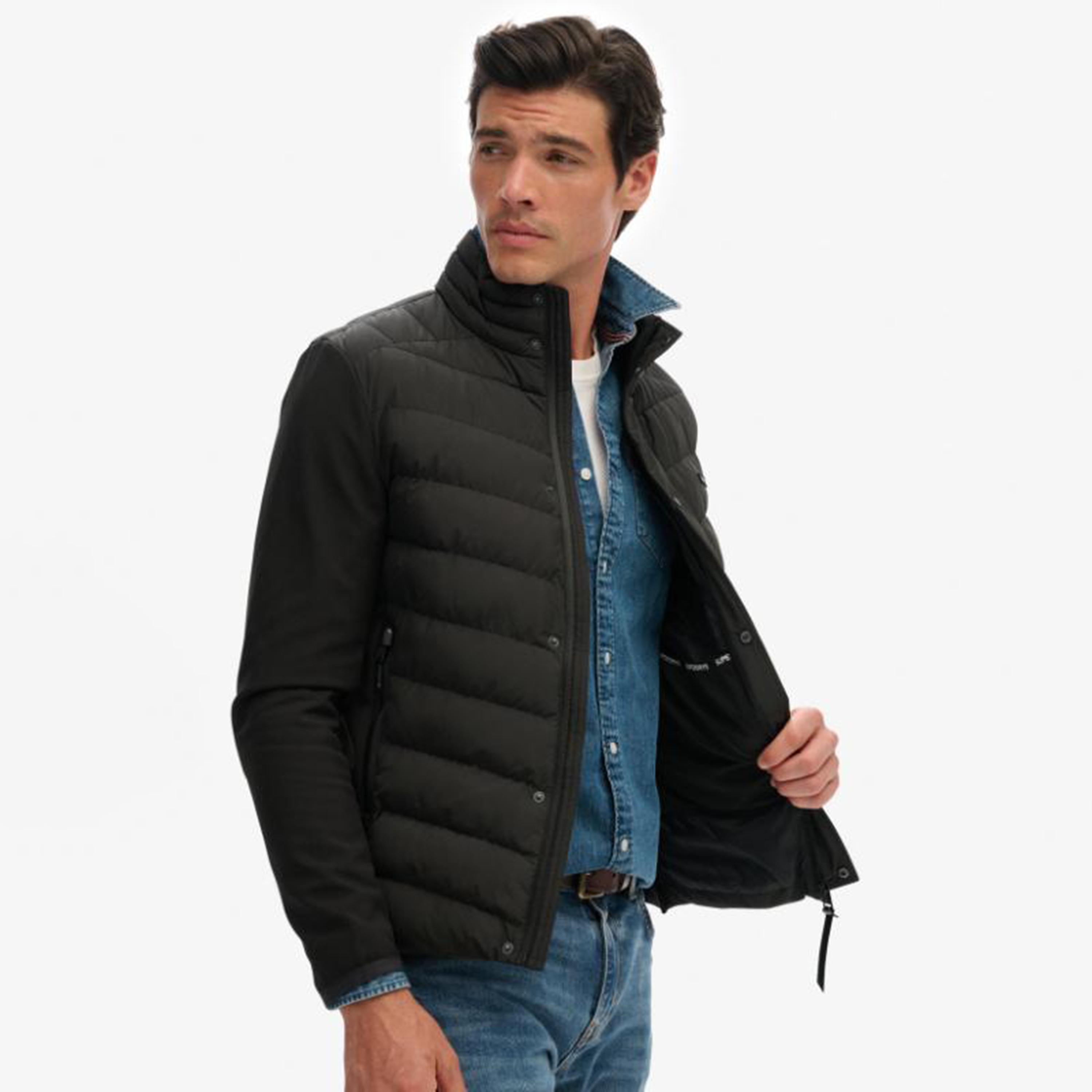 جاكيت رجالي مبطن سادة بأكمام طويلة وبياقة عالية من سوبر دراي-men-clothing-jacketsandblazers-jackets-image-4