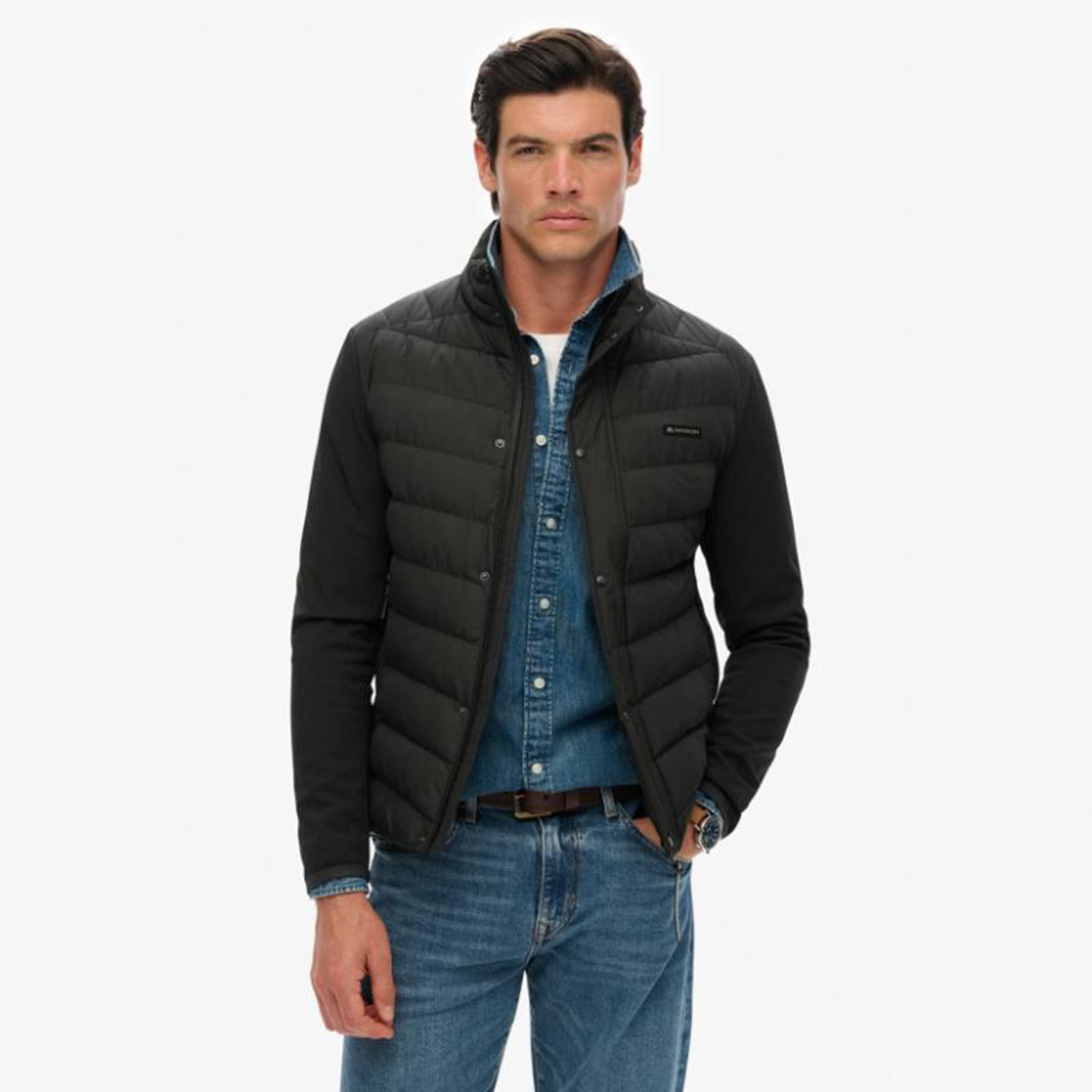 جاكيت رجالي مبطن سادة بأكمام طويلة وبياقة عالية من سوبر دراي-men-clothing-jacketsandblazers-jackets-image-5