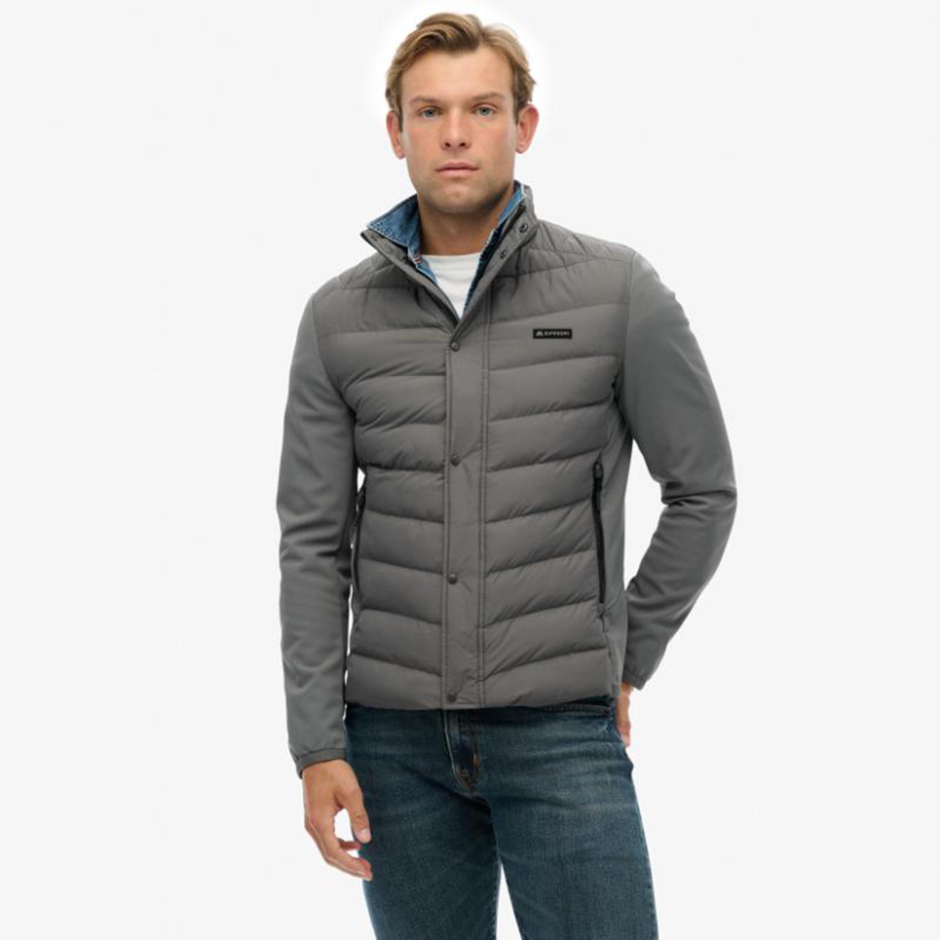 Superdry Plain High Neck Long Sleeves Men's Puffer Jacket-men-clothing-jacketsandblazers-jackets-image-1