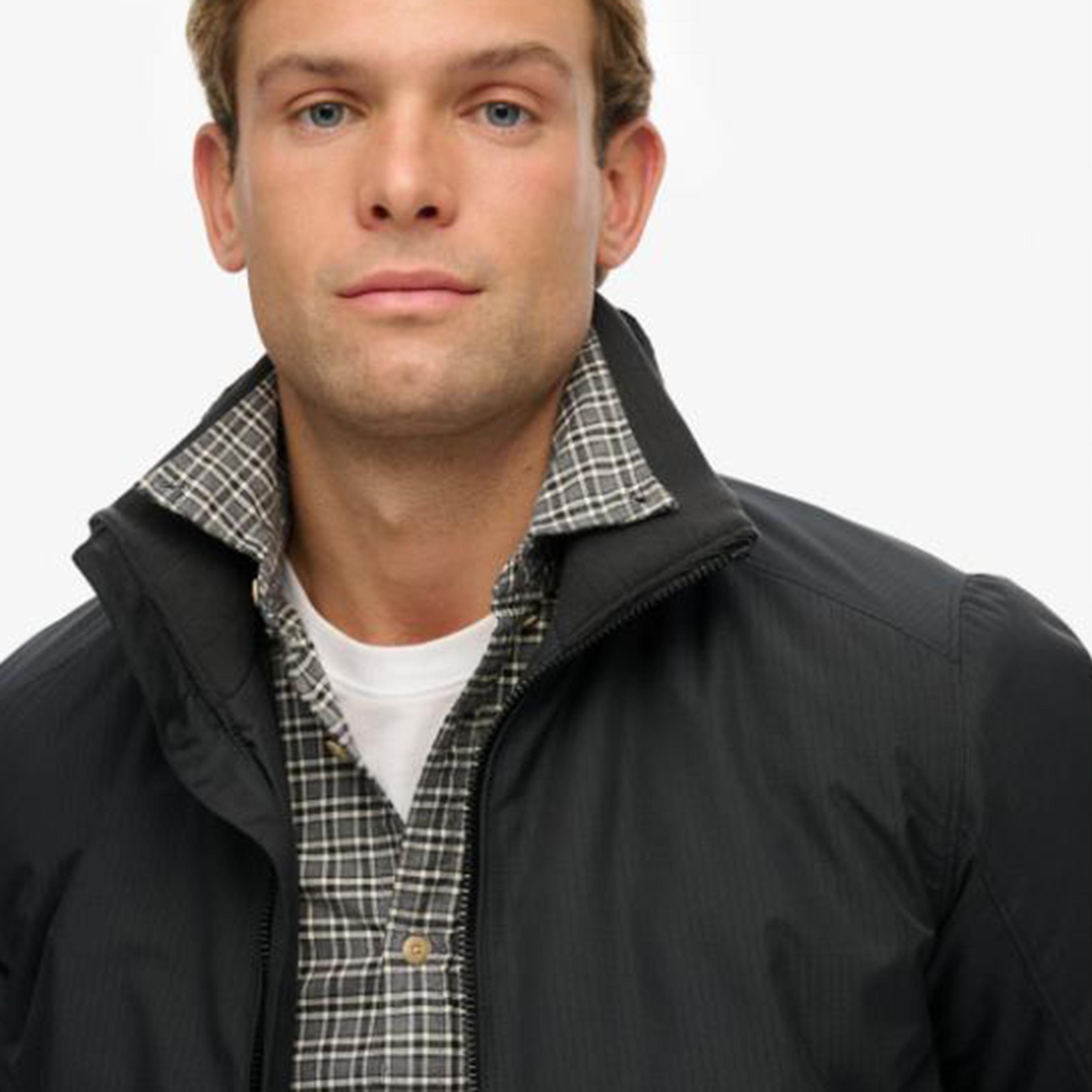 Superdry Plain High Neck Long Sleeves Men's Harrington Jacket-men-clothing-jacketsandblazers-jackets-image-3
