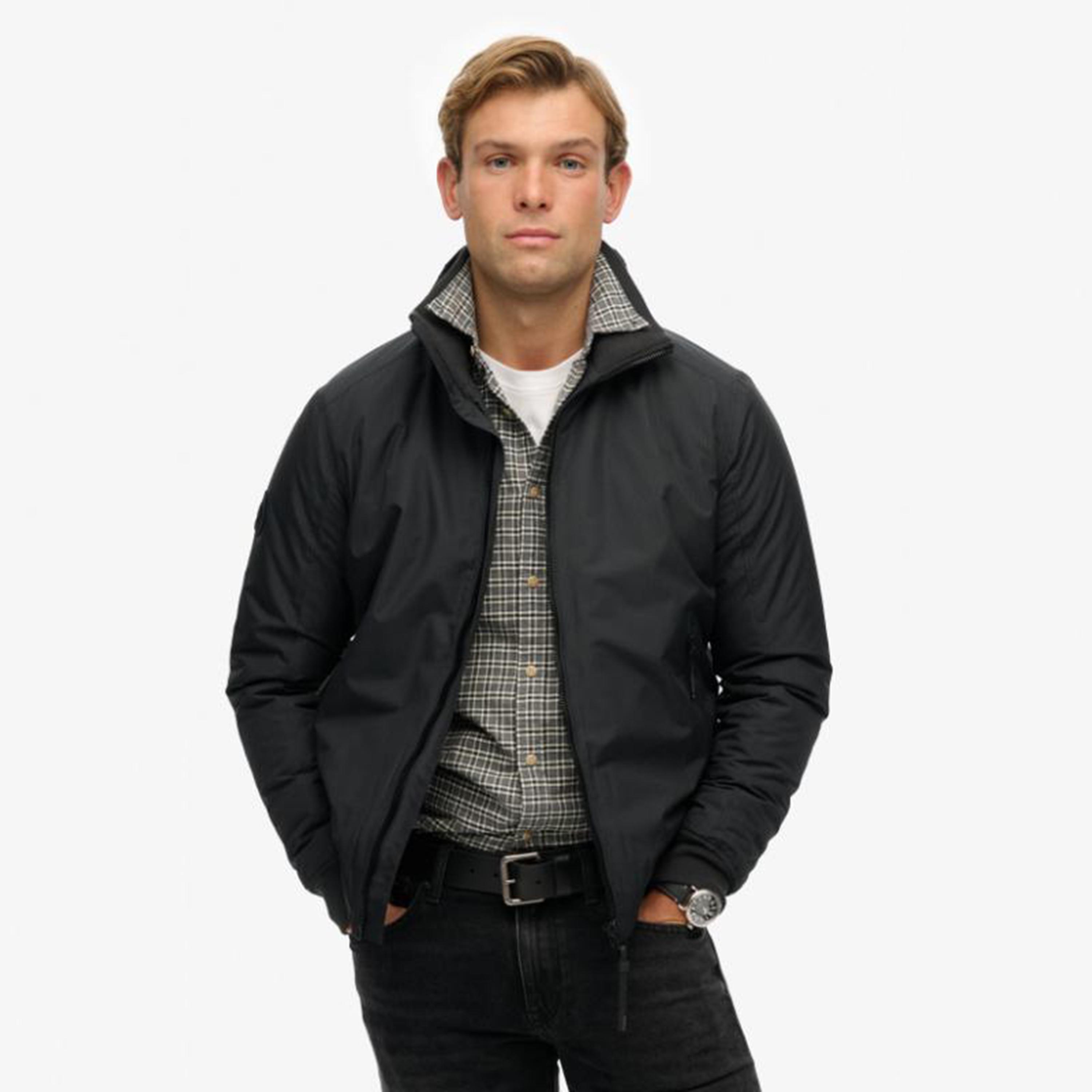 Superdry Plain High Neck Long Sleeves Men's Harrington Jacket-men-clothing-jacketsandblazers-jackets-image-5