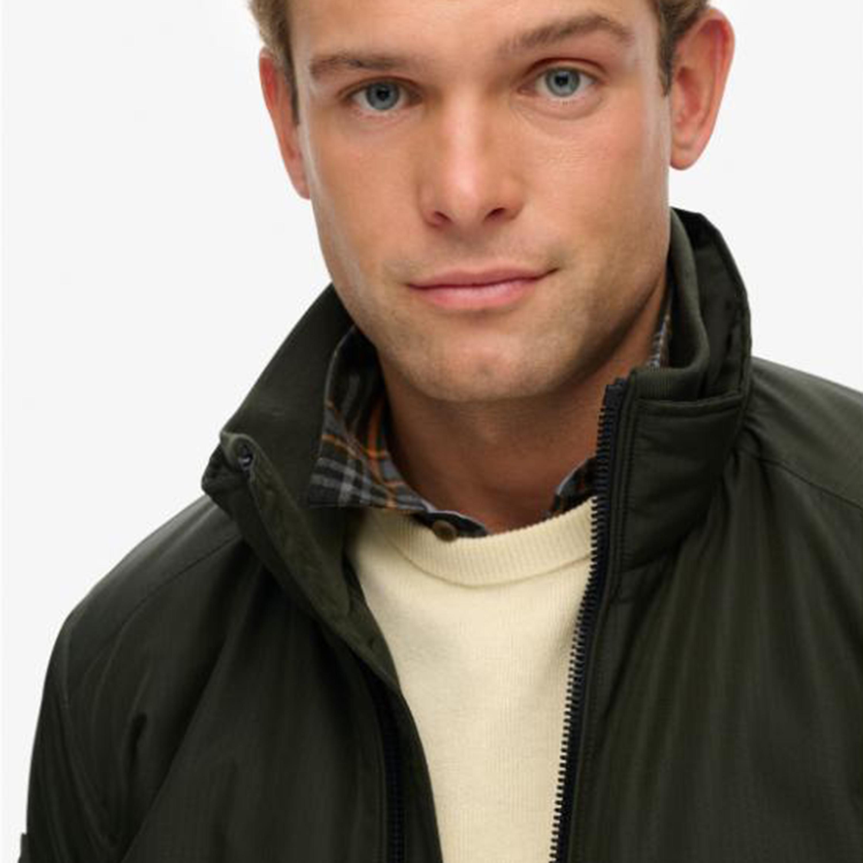 Superdry Plain High Neck Long Sleeves Men's Harrington Jacket-men-clothing-jacketsandblazers-jackets-image-3