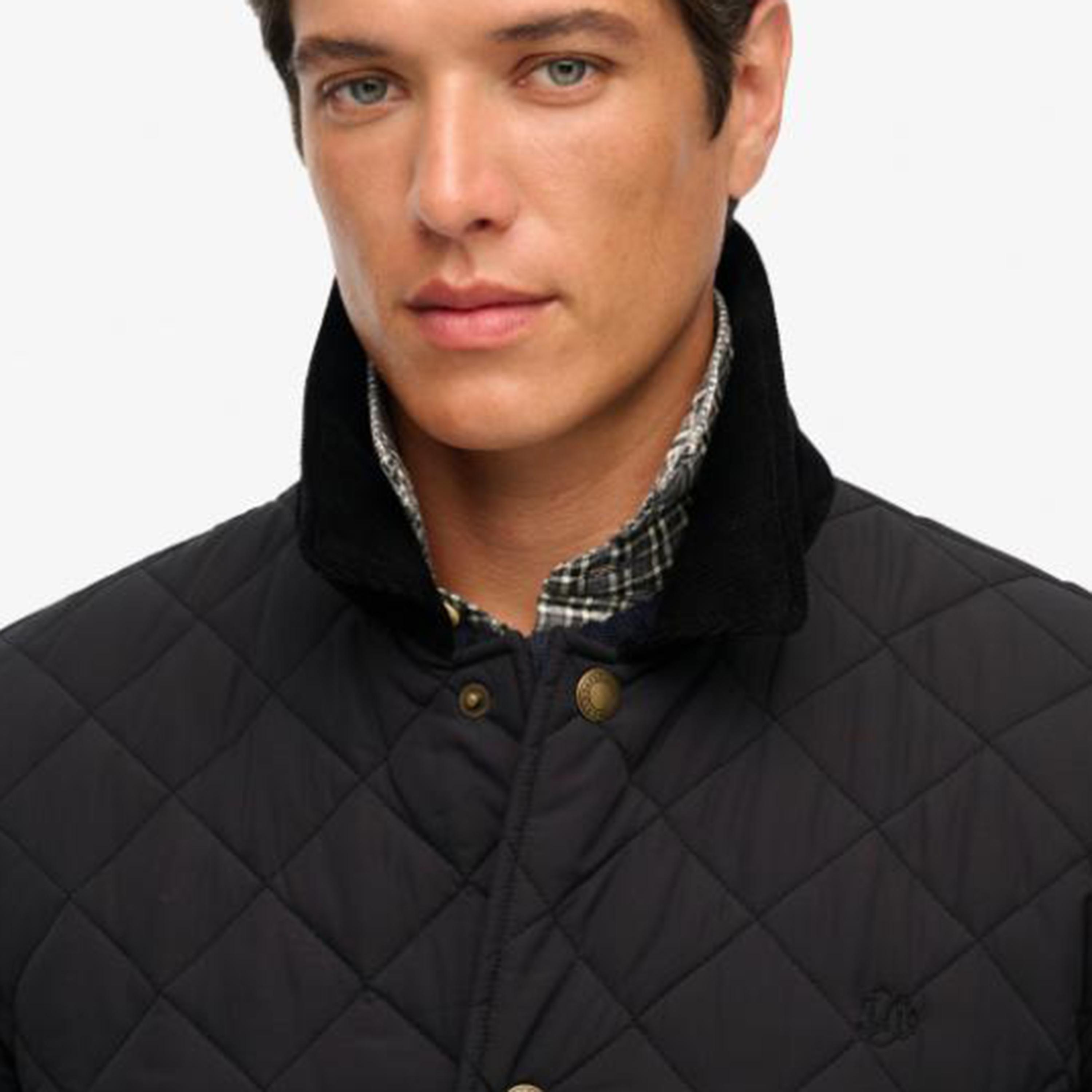 Superdry Plain Collared Long Sleeves Men's Quilted Jacket-men-clothing-jacketsandblazers-jackets-image-3