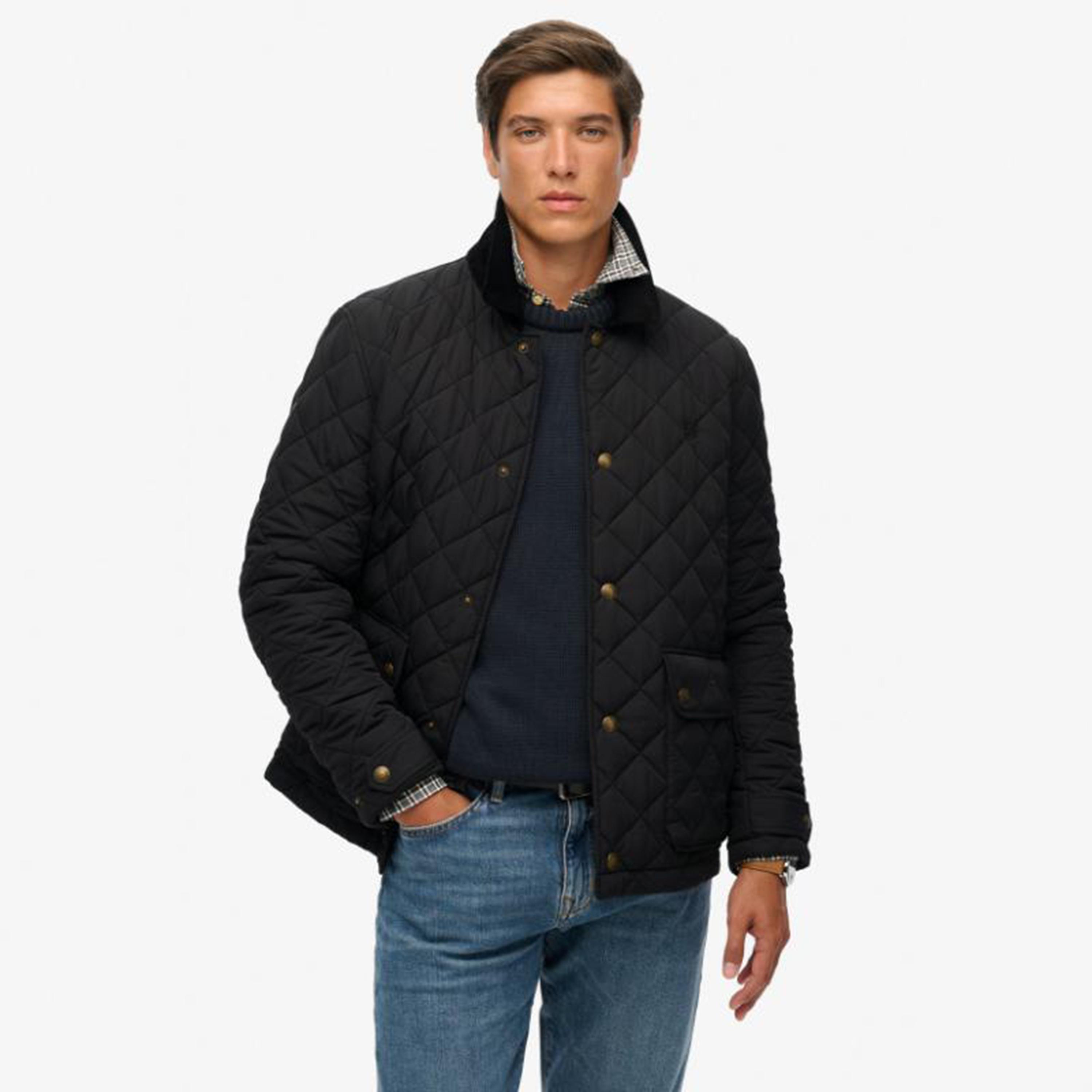 Superdry Plain Collared Long Sleeves Men's Quilted Jacket-men-clothing-jacketsandblazers-jackets-image-4