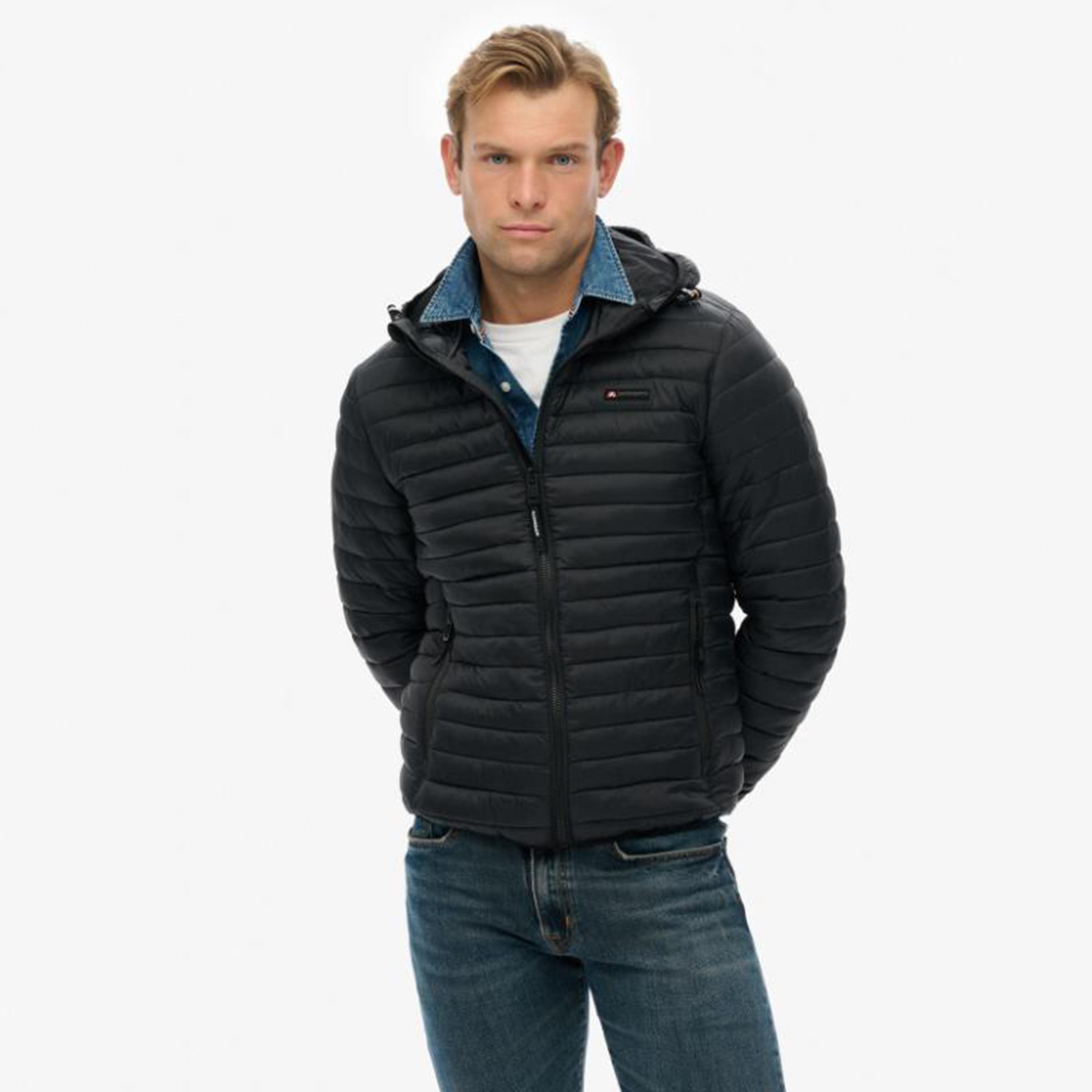 Superdry Plain Collared Long Sleeves Men's Puffer Jacket-men-clothing-jacketsandblazers-jackets-image-1
