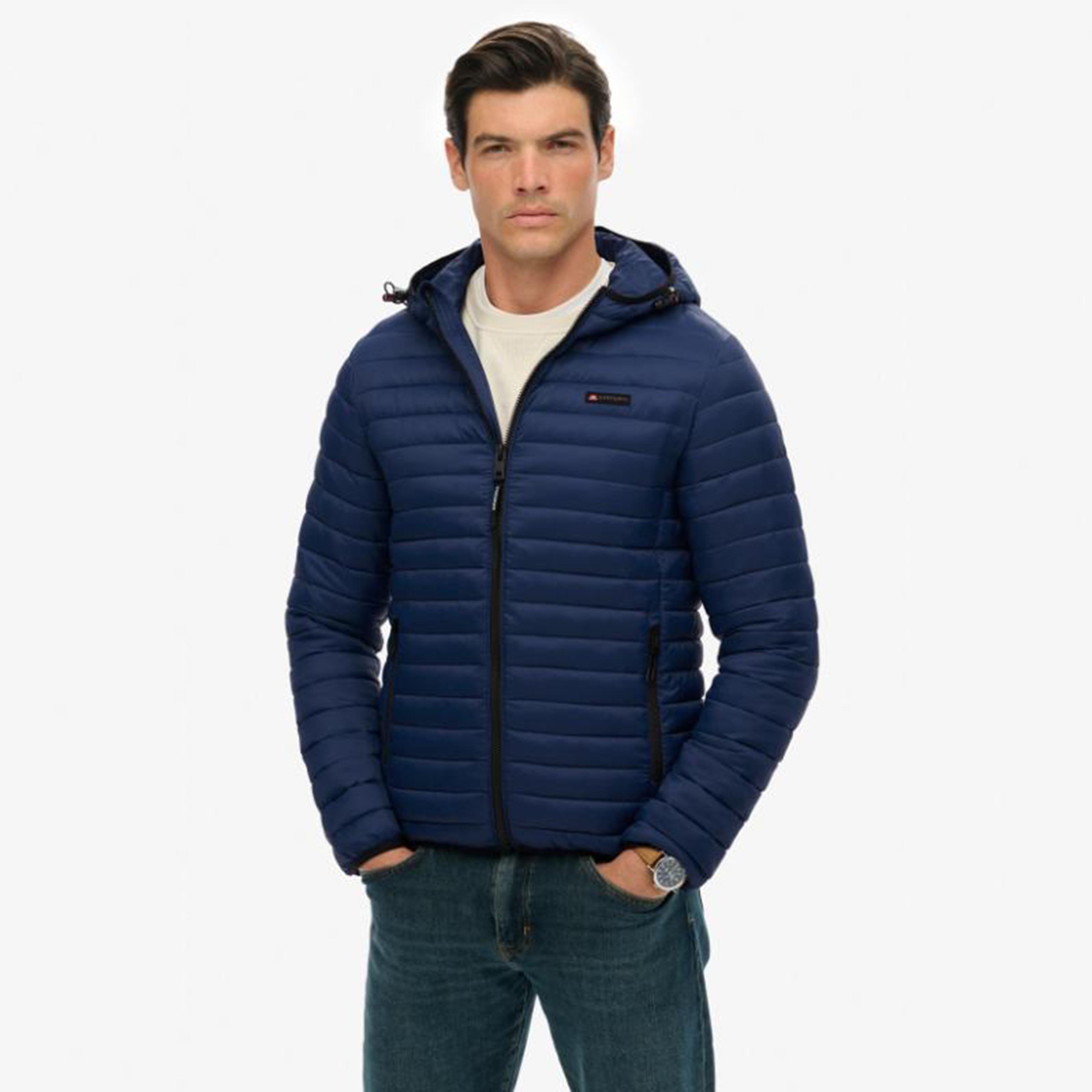 جاكيت رجالي مبطن سادة بأكمام طويلة وياقة من سوبر دراي-men-clothing-jacketsandblazers-jackets-image-1