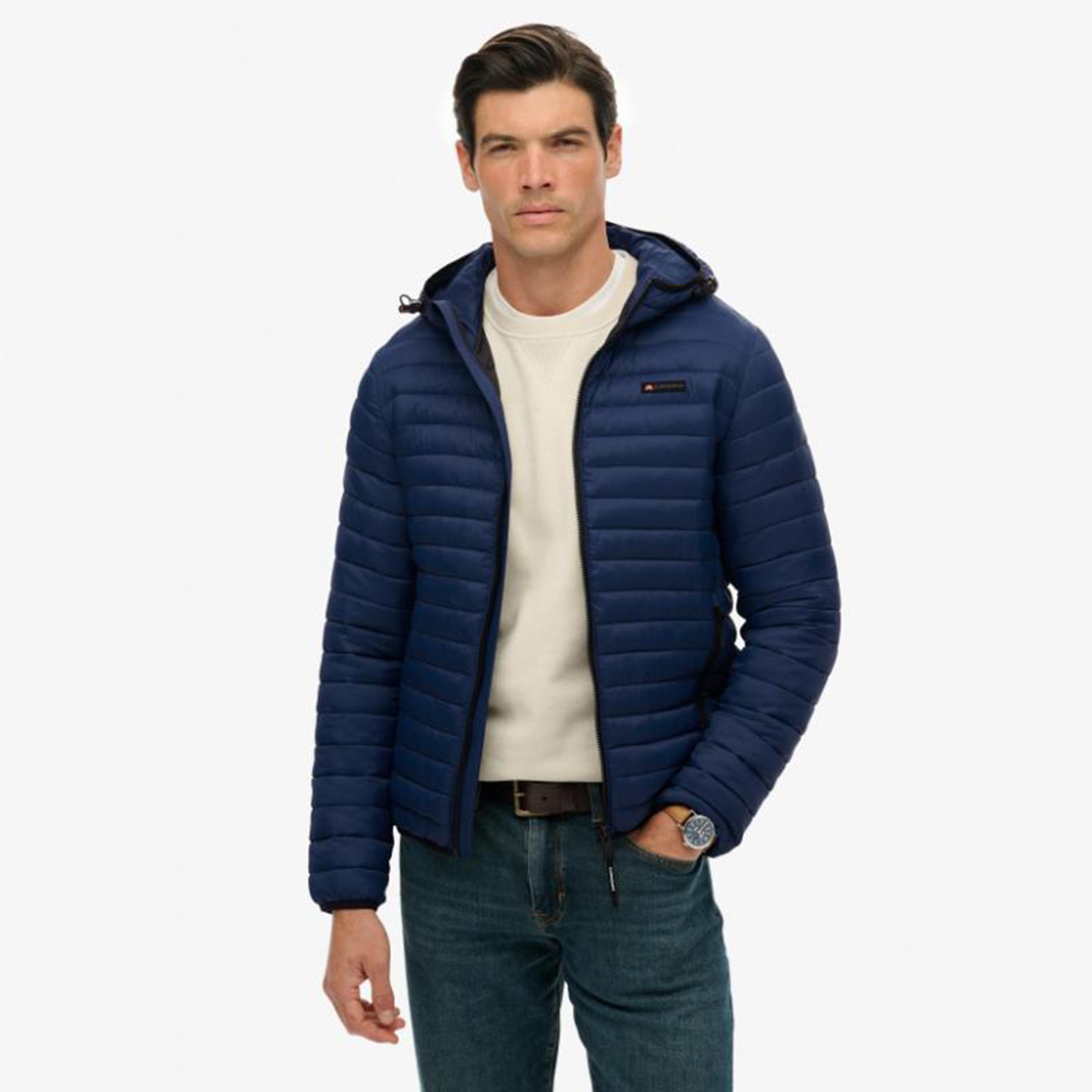 جاكيت رجالي مبطن سادة بأكمام طويلة وياقة من سوبر دراي-men-clothing-jacketsandblazers-jackets-image-4