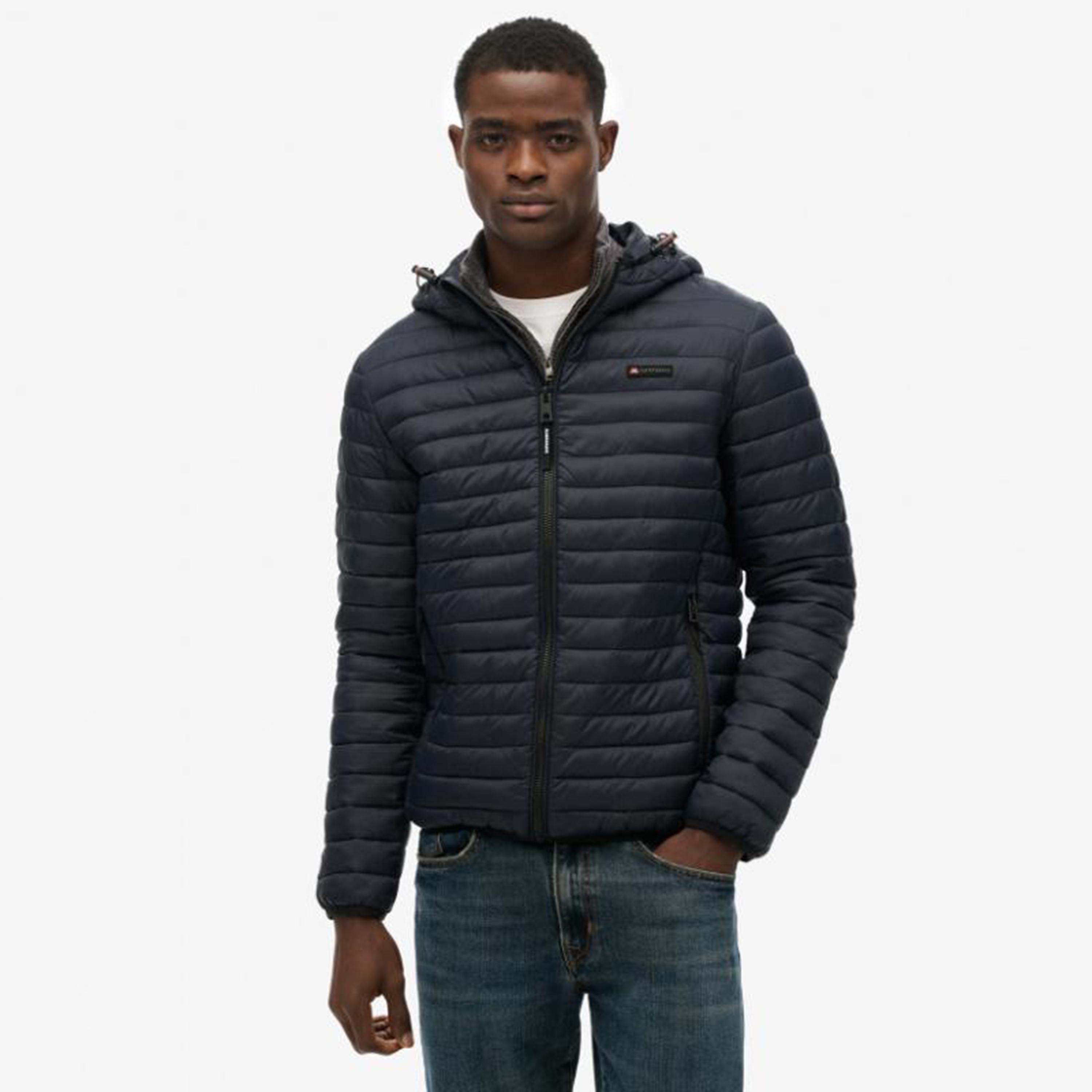 Superdry Plain Collared Long Sleeves Men's Puffer Jacket-men-clothing-jacketsandblazers-jackets-image-1