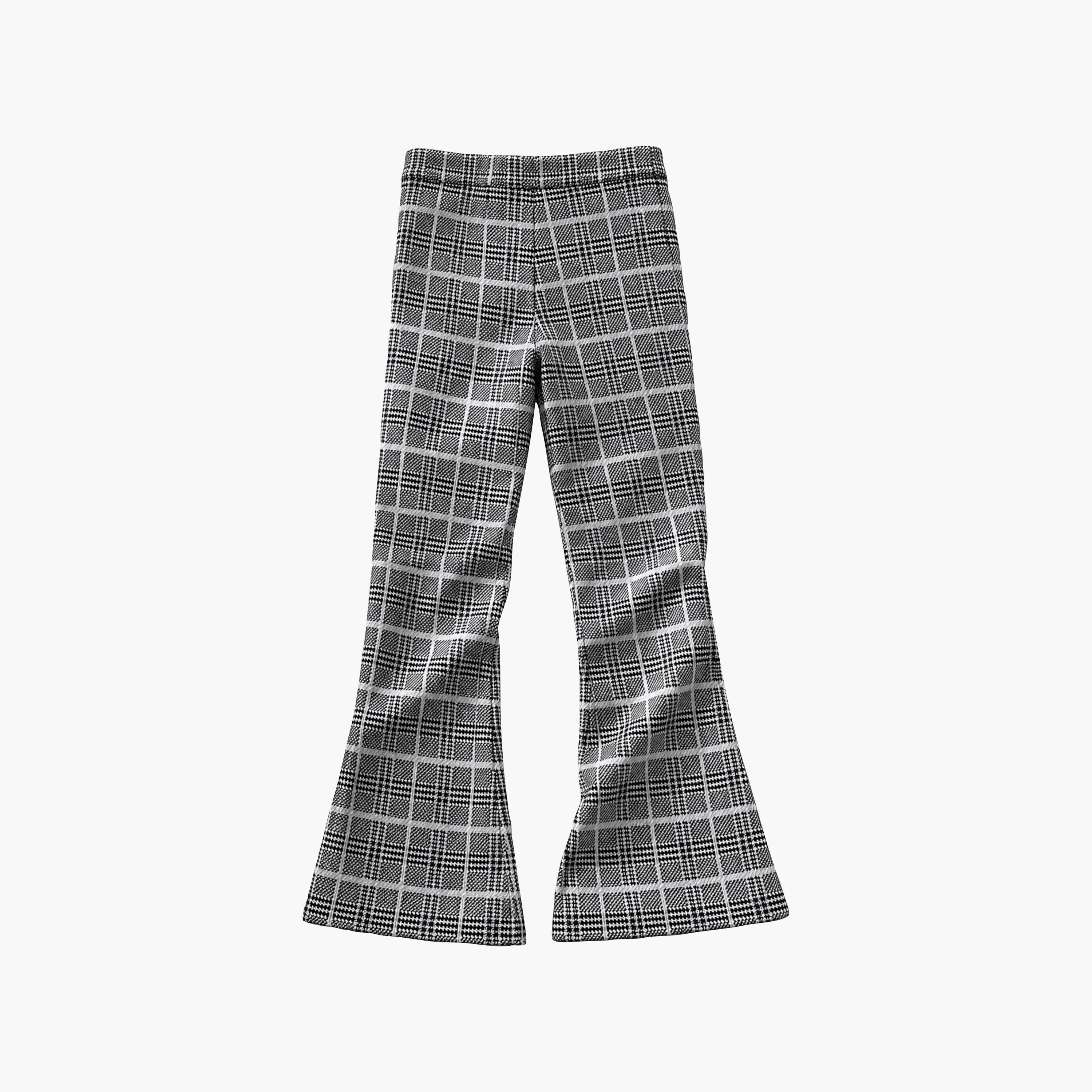 بنطلون واسع كاروهات بخصر مرن من ديركجي-girls-clothing-bottoms-joggersandtrackpants-image-4