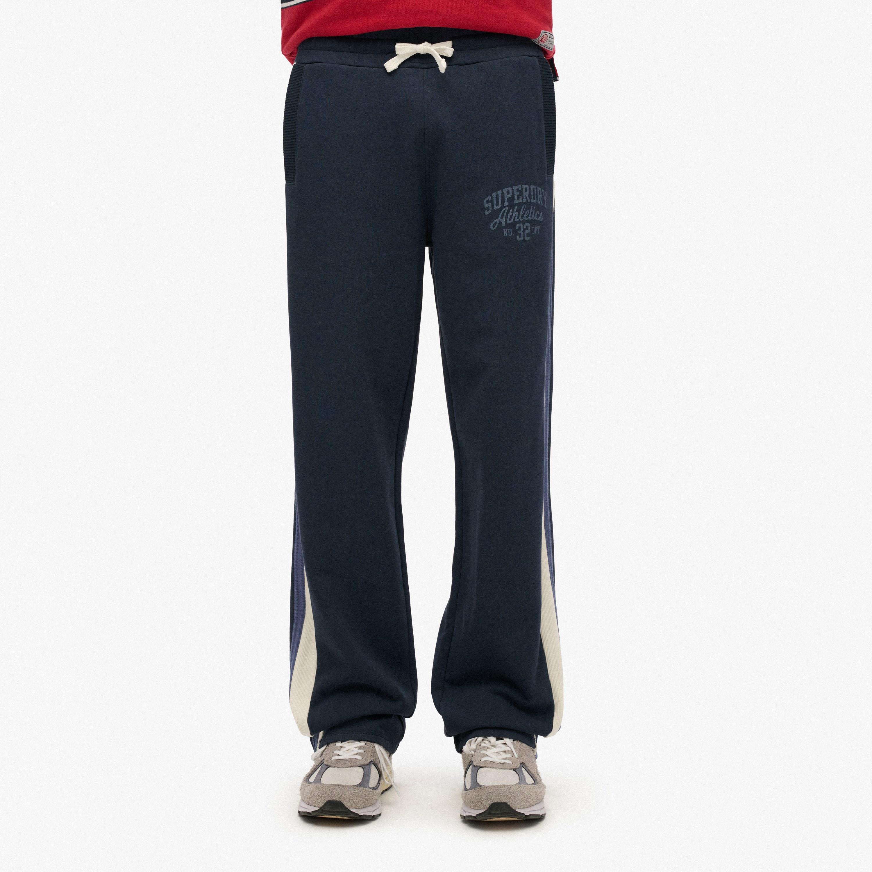 Superdry Side Striped Mid-Rise Drawstring Men's Track Pants-men-clothing-bottoms-joggers-image-1
