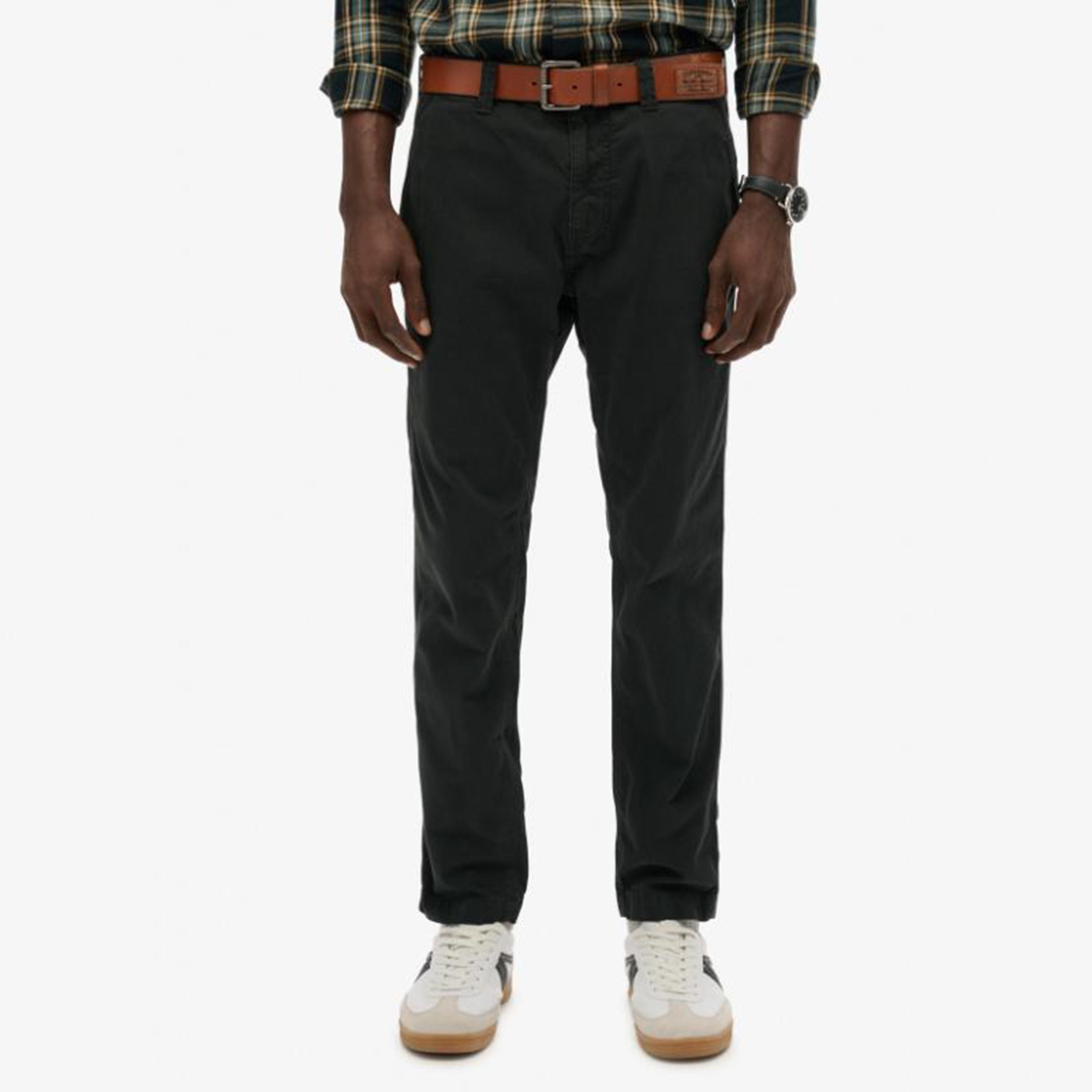 بنطلون تشينو رجالي سادة بخصر متوسط وإغلاق بأزرار وسحاب من سوبر دراي-men-clothing-bottoms-trousersandchinos-chinos-image-5
