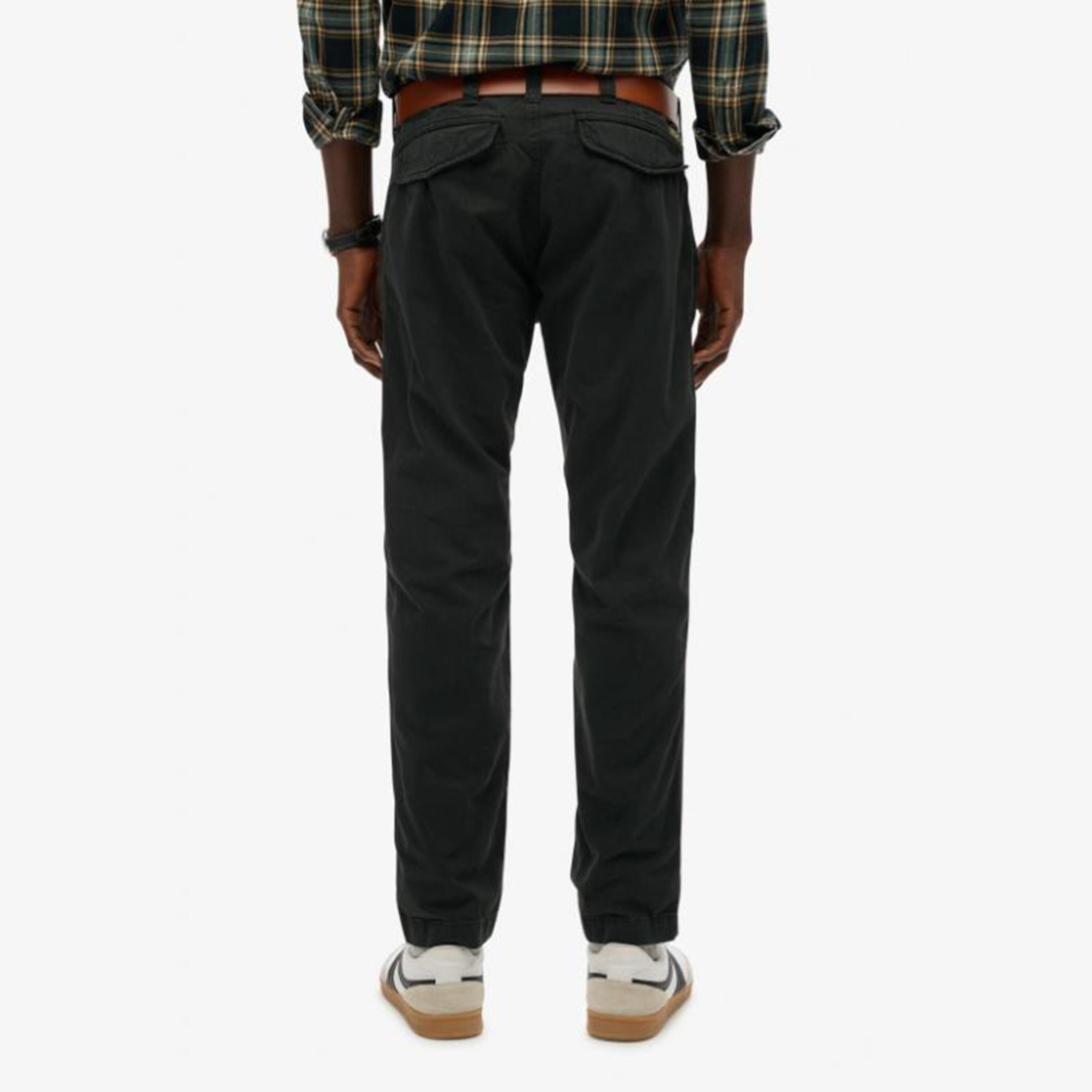 بنطلون تشينو رجالي سادة بخصر متوسط وإغلاق بأزرار وسحاب من سوبر دراي-men-clothing-bottoms-trousersandchinos-chinos-image-1