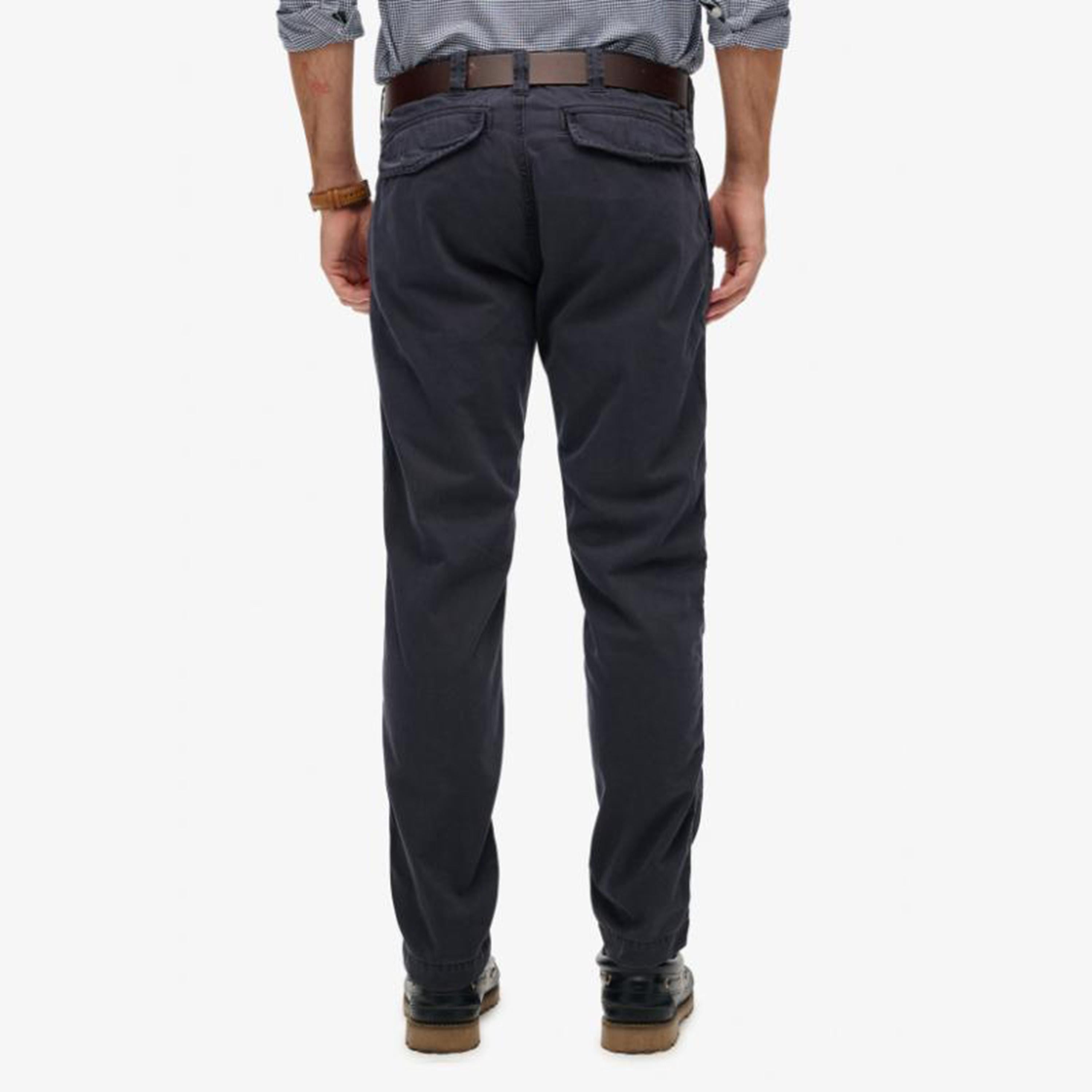 بنطلون تشينو رجالي سادة بخصر متوسط وإغلاق بأزرار وسحاب من سوبر دراي-men-clothing-bottoms-trousersandchinos-chinos-image-1