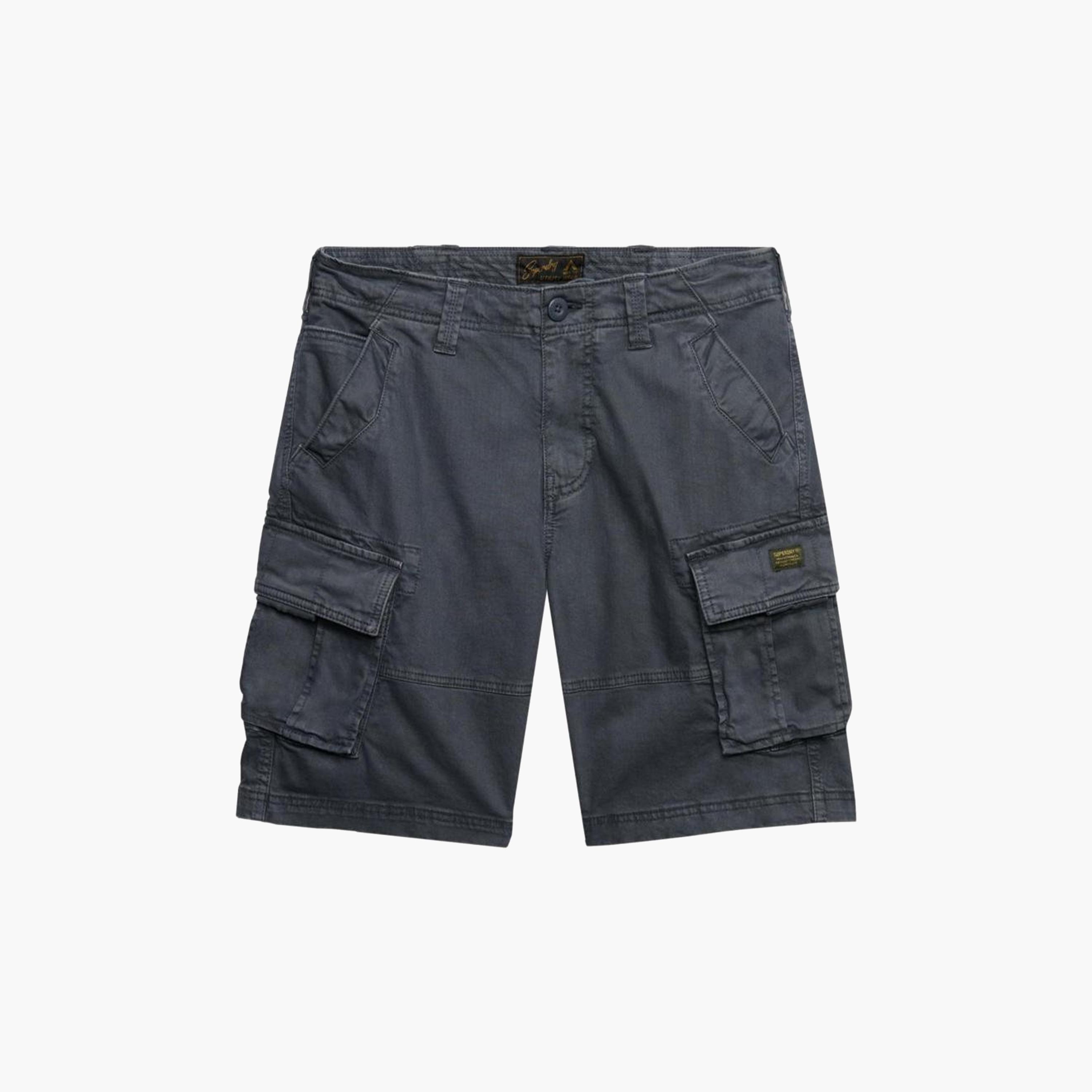 شورت كارغو رجالي سادة بفتحة سحاب وزر وقصة متوسطة الارتفاع من سوبردراي-men-clothing-bottoms-shorts-image-7