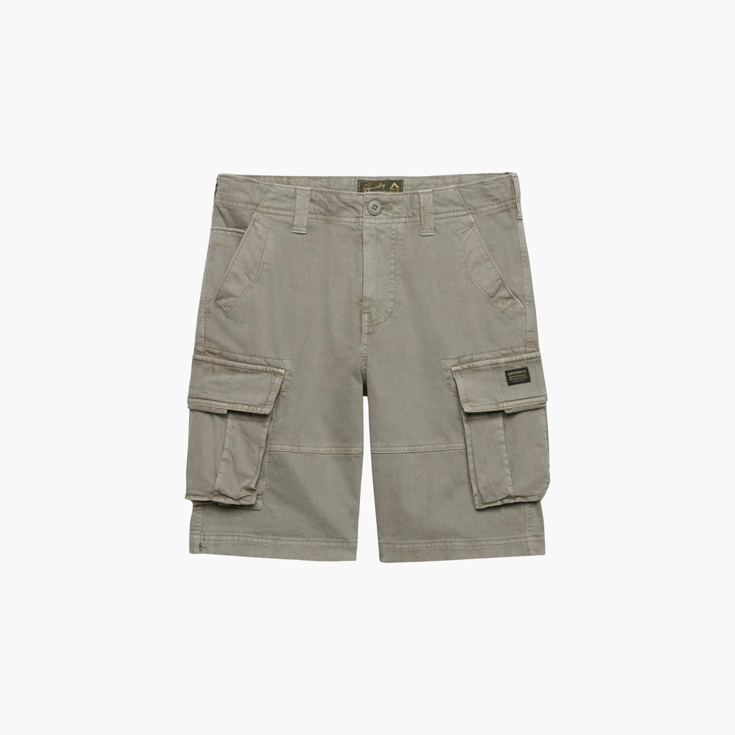 شورت كارغو رجالي سادة بفتحة سحاب وزر وقصة متوسطة الارتفاع من سوبردراي-men-clothing-bottoms-shorts-image-5