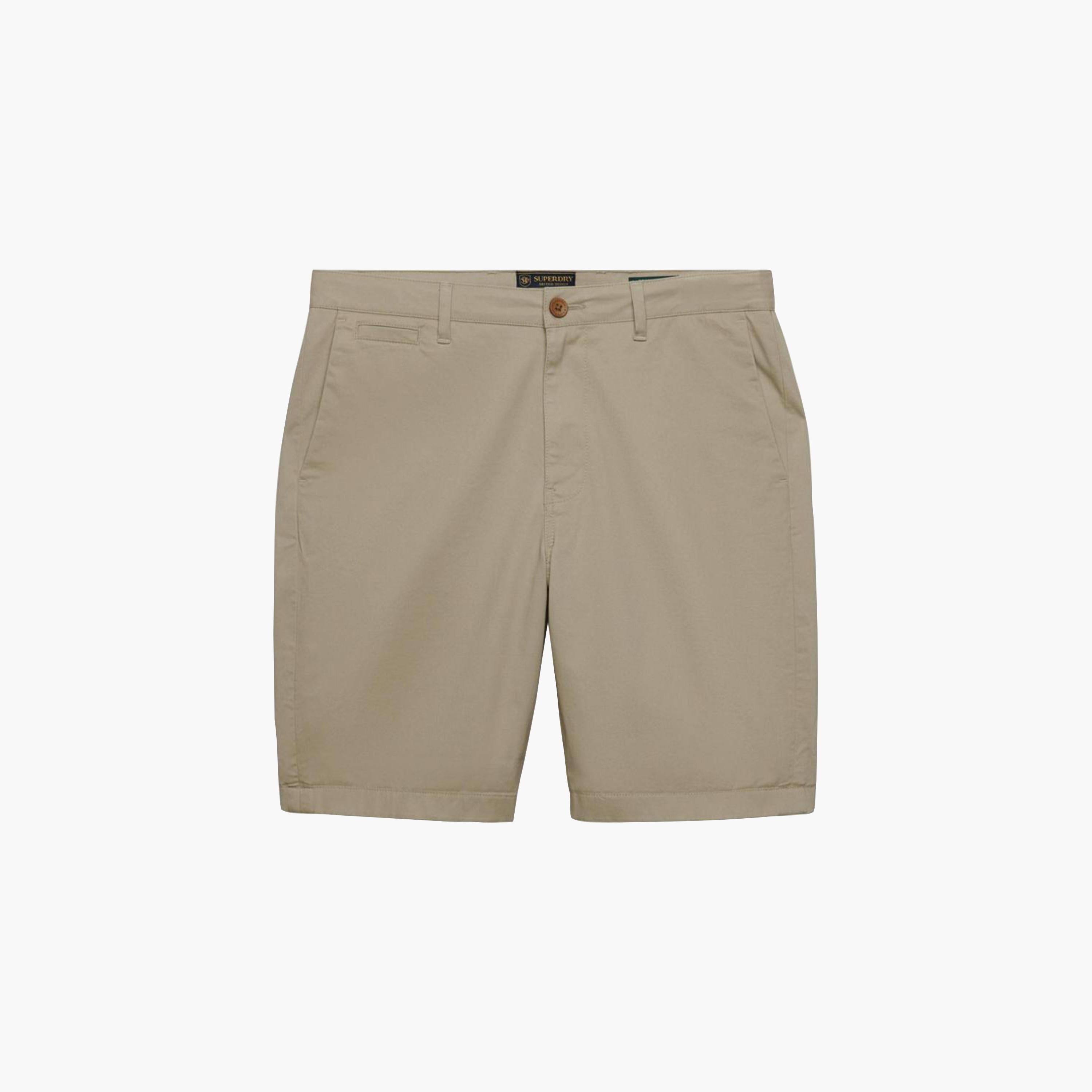 شورت تشينو رجالي سادة بفتحة سحاب وزر وقصة متوسطة الارتفاع من سوبردراي-men-clothing-bottoms-shorts-image-5