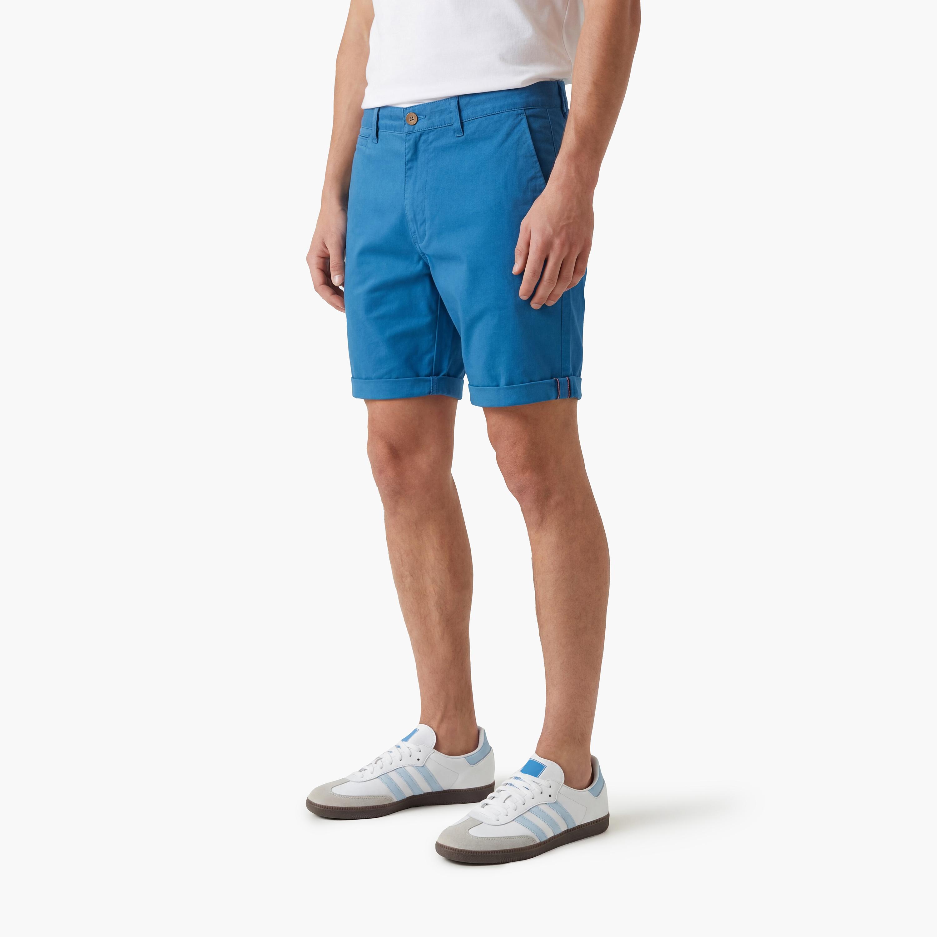 Superdry Plain Mid-Rise Button and Zip Fly Men's Chino Shorts-men-clothing-bottoms-shorts-image-3