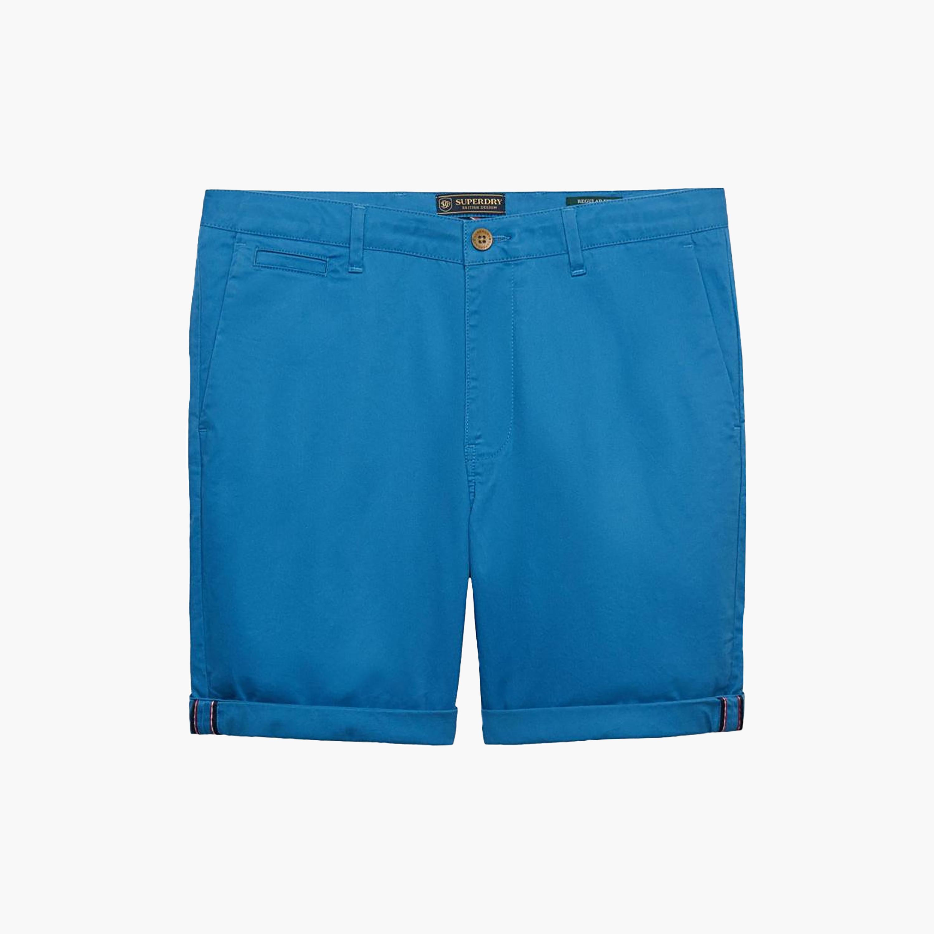 Superdry Plain Mid-Rise Button and Zip Fly Men's Chino Shorts-men-clothing-bottoms-shorts-image-6