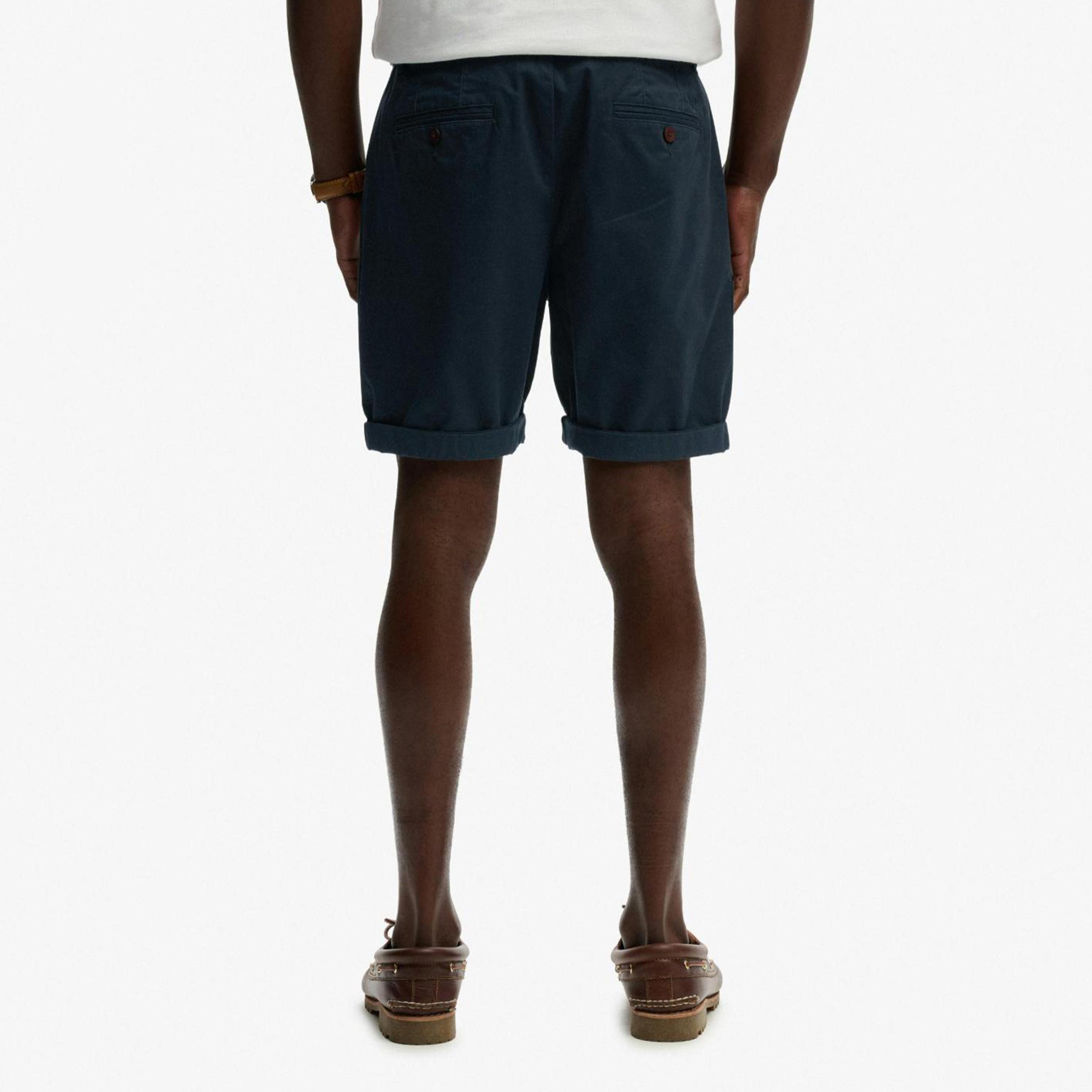 Superdry Plain Mid-Rise Button and Zip Fly Men's Chino Shorts-men-clothing-bottoms-shorts-image-4
