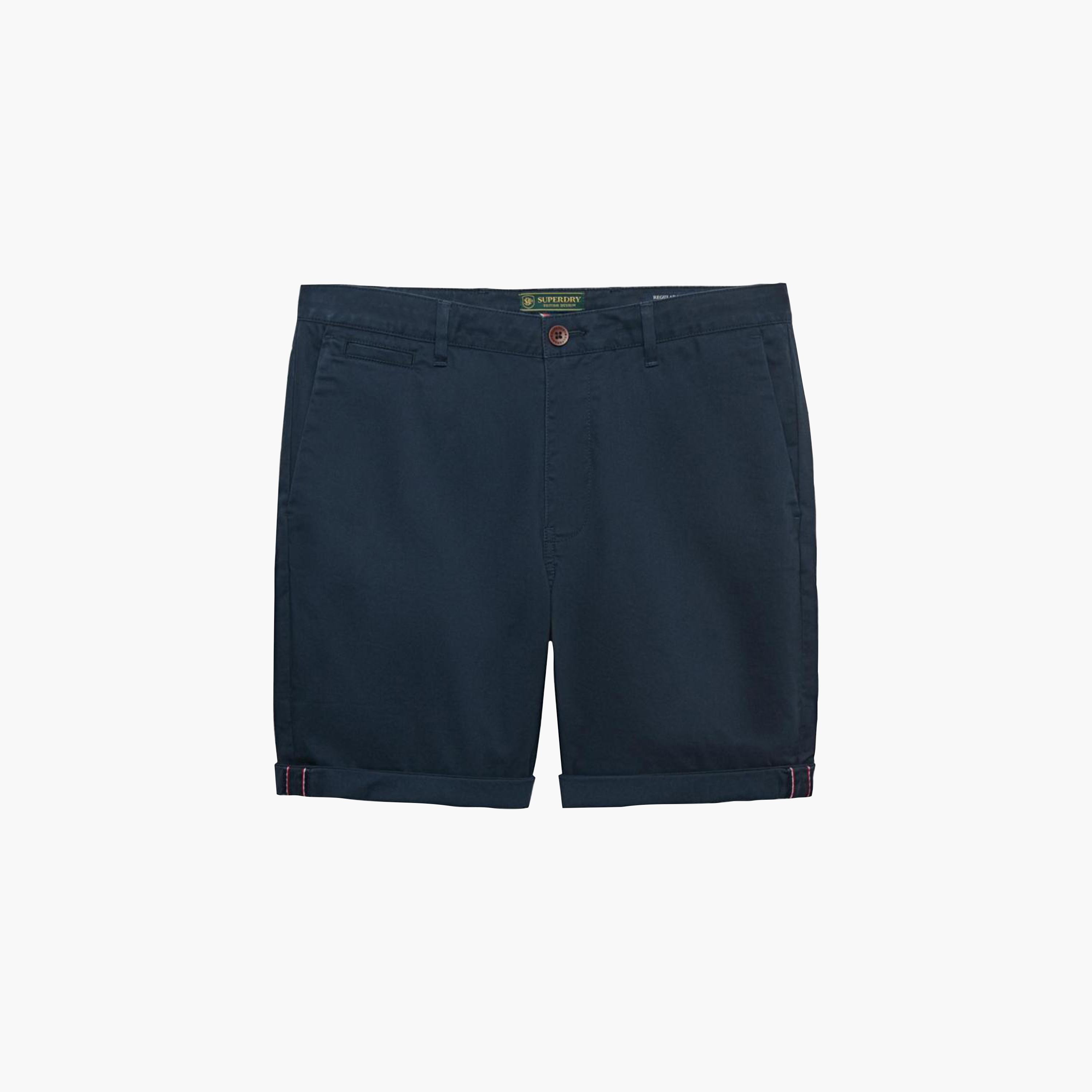 Superdry Plain Mid-Rise Button and Zip Fly Men's Chino Shorts-men-clothing-bottoms-shorts-image-5
