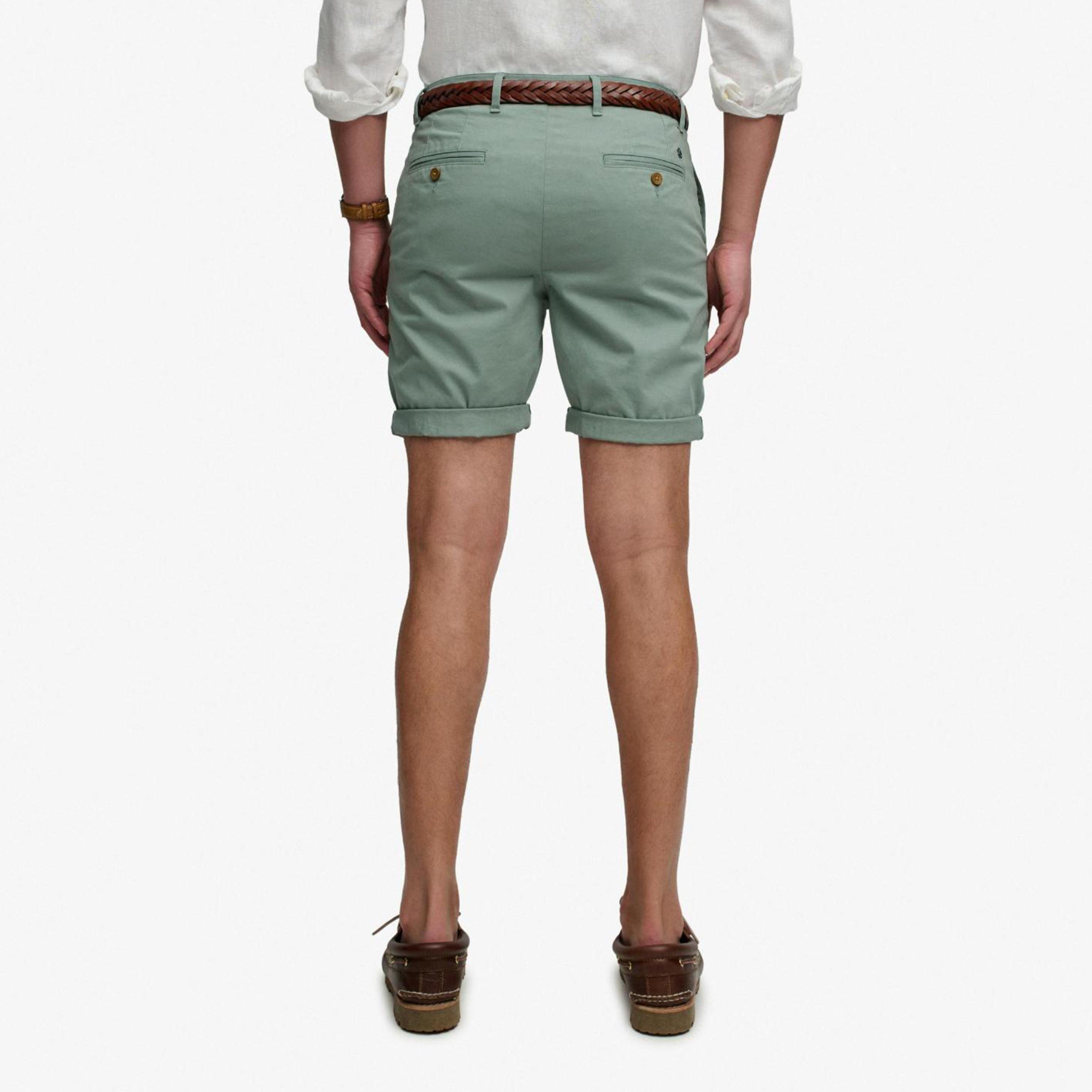 Superdry Plain Mid-Rise Button and Zip Fly Men's Chino Shorts-men-clothing-bottoms-shorts-image-3