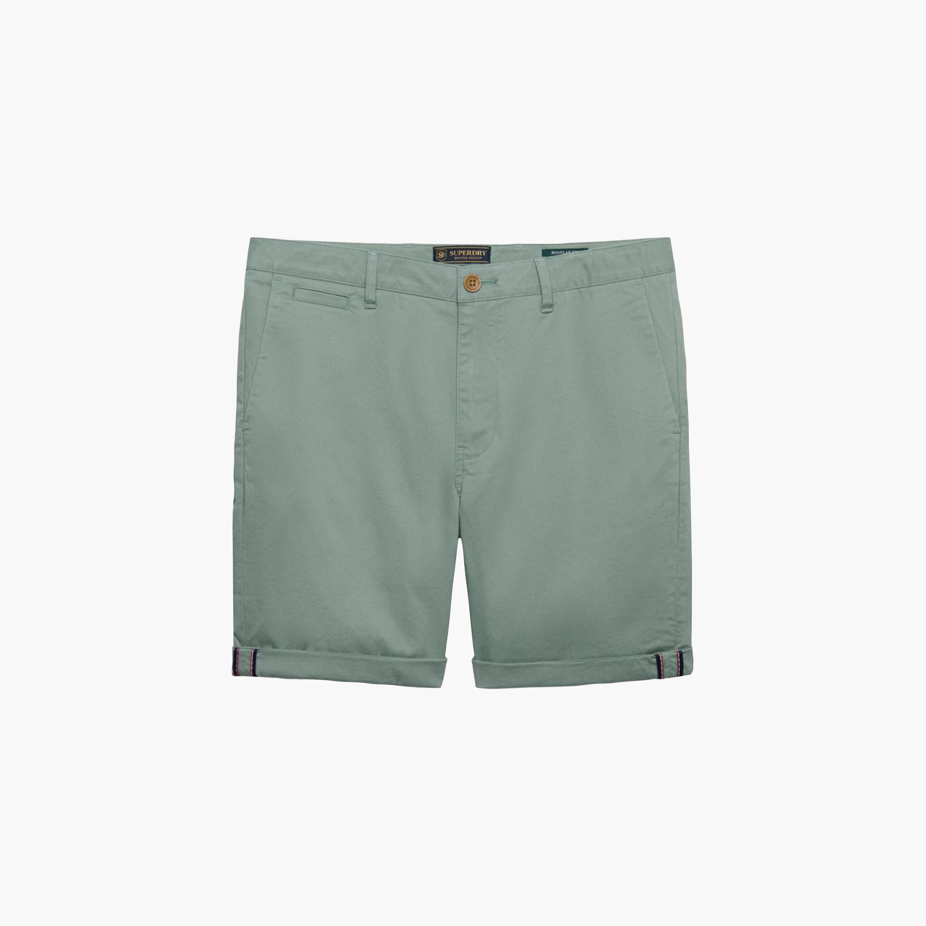 Superdry Plain Mid-Rise Button and Zip Fly Men's Chino Shorts-men-clothing-bottoms-shorts-image-5