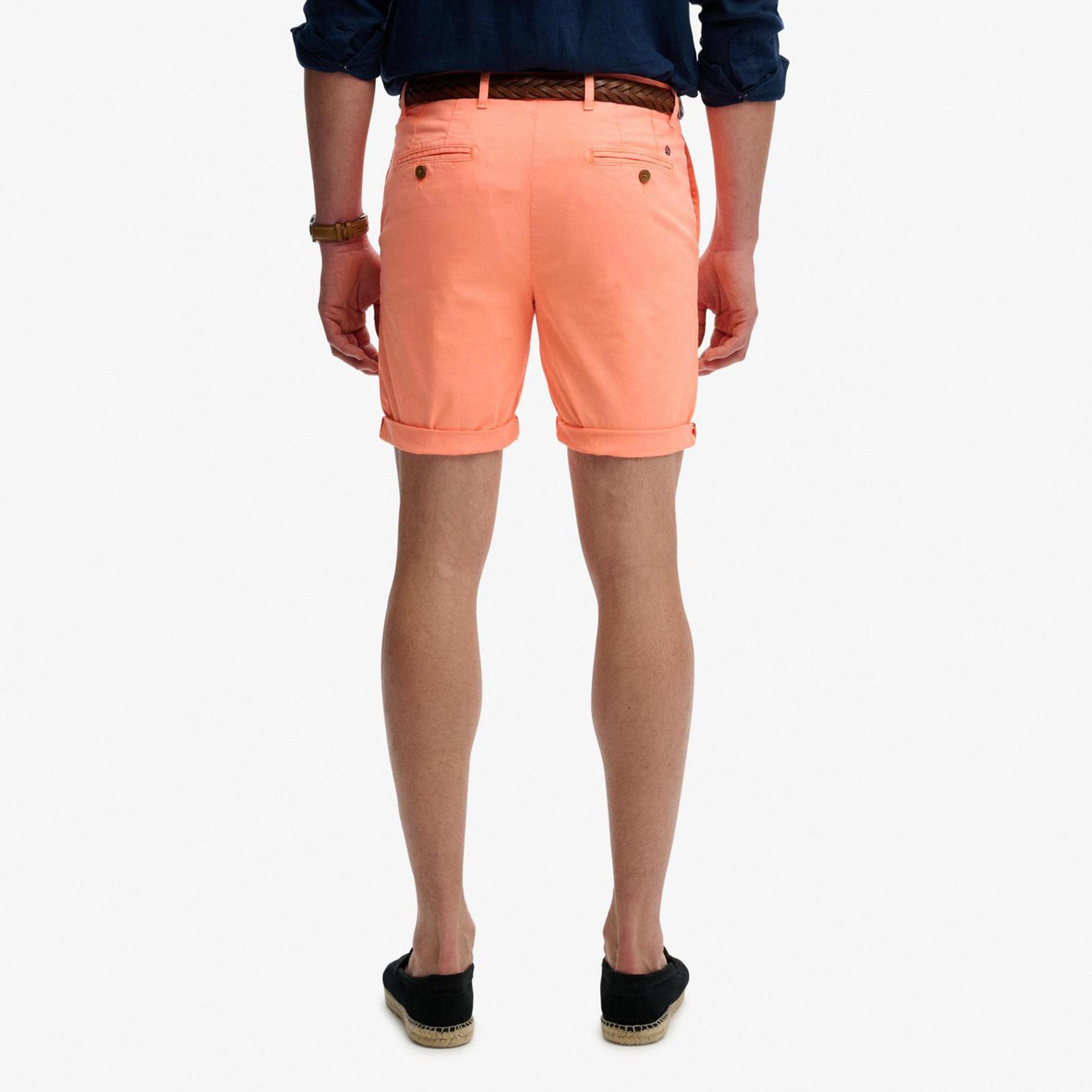 Superdry Plain Mid-Rise Button and Zip Fly Men's Chino Shorts-men-clothing-bottoms-shorts-image-4