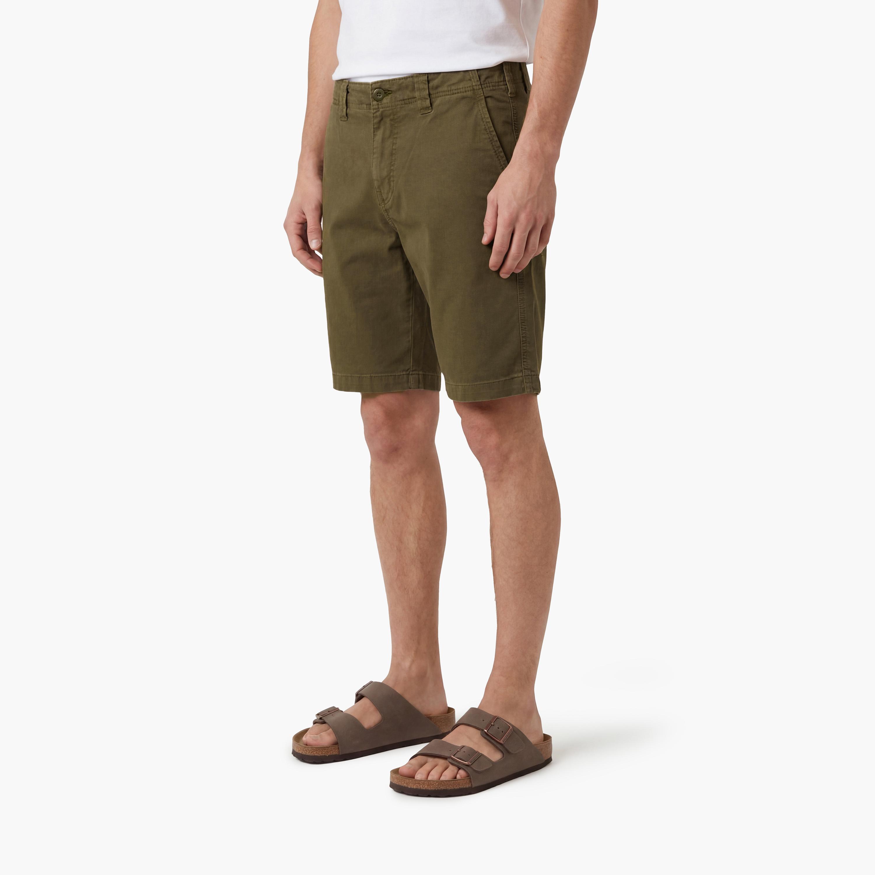 Superdry Plain Mid-Rise Button and Zip Fly Men's Chino Shorts-men-clothing-bottoms-shorts-image-3