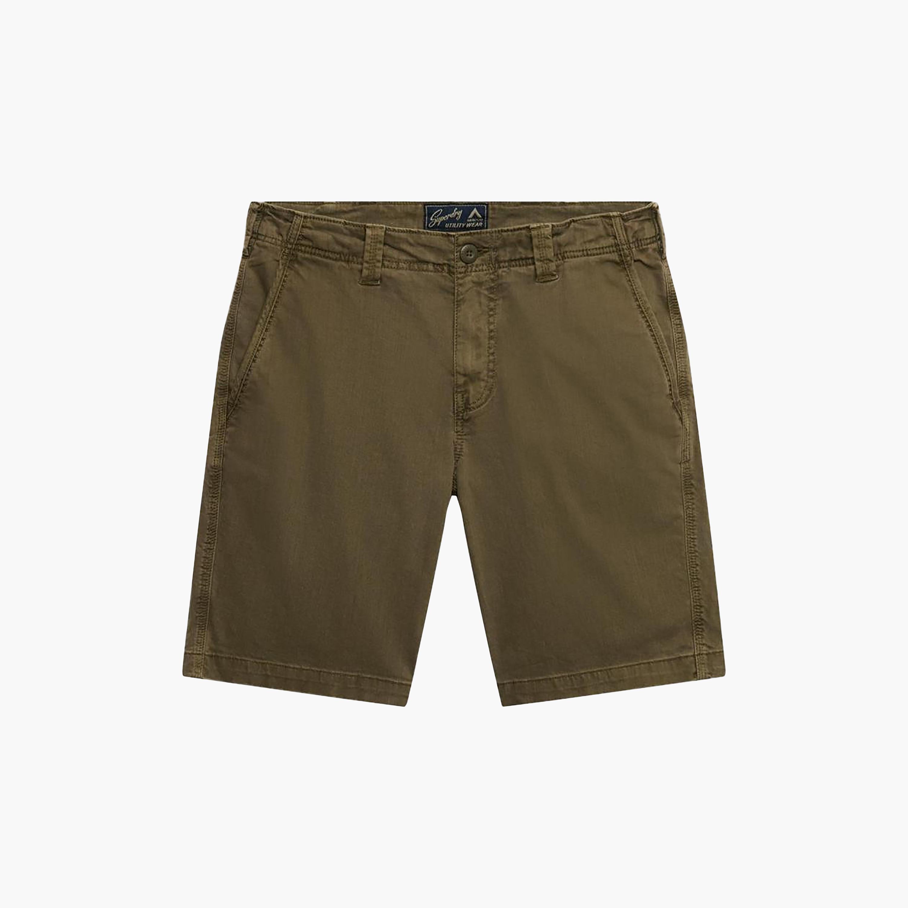 Superdry Plain Mid-Rise Button and Zip Fly Men's Chino Shorts-men-clothing-bottoms-shorts-image-6