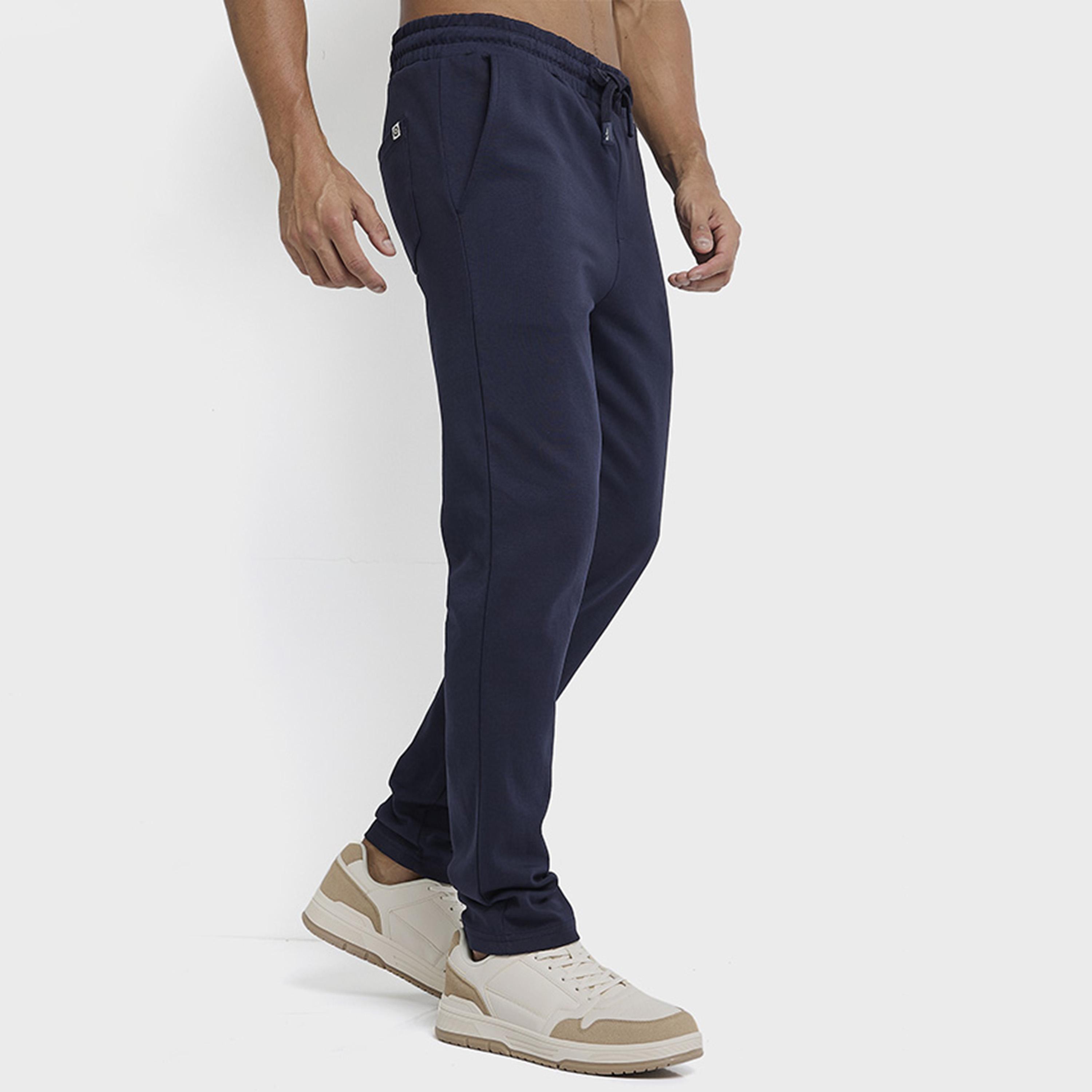بنطال رياضي رجالي سادة بخصر متوسط ​​ورباط مطاطي من بن شيرمان-men-clothing-bottoms-joggers-image-7