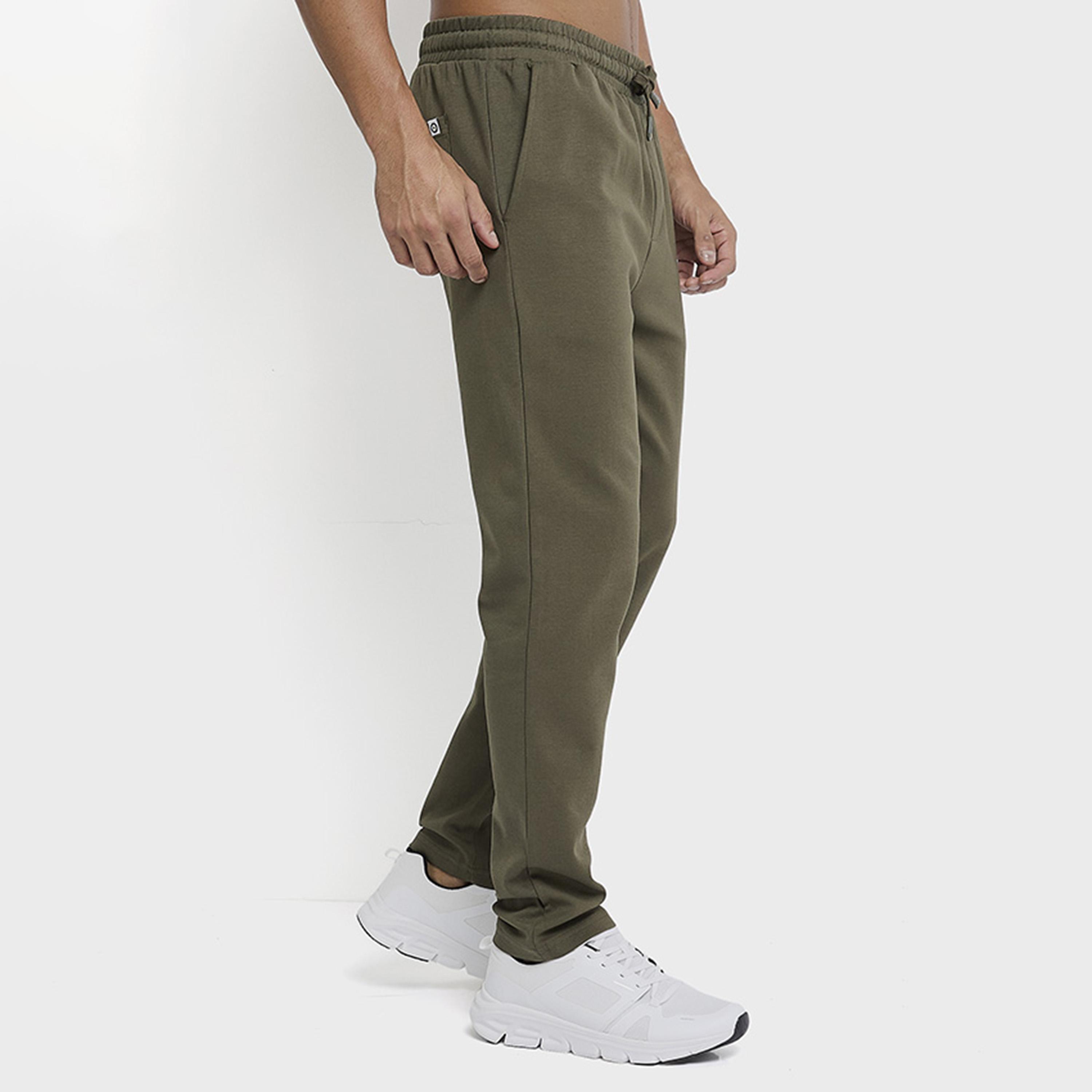 بنطال رياضي رجالي سادة بخصر متوسط ​​ورباط مطاطي من بن شيرمان-men-clothing-bottoms-joggers-image-3
