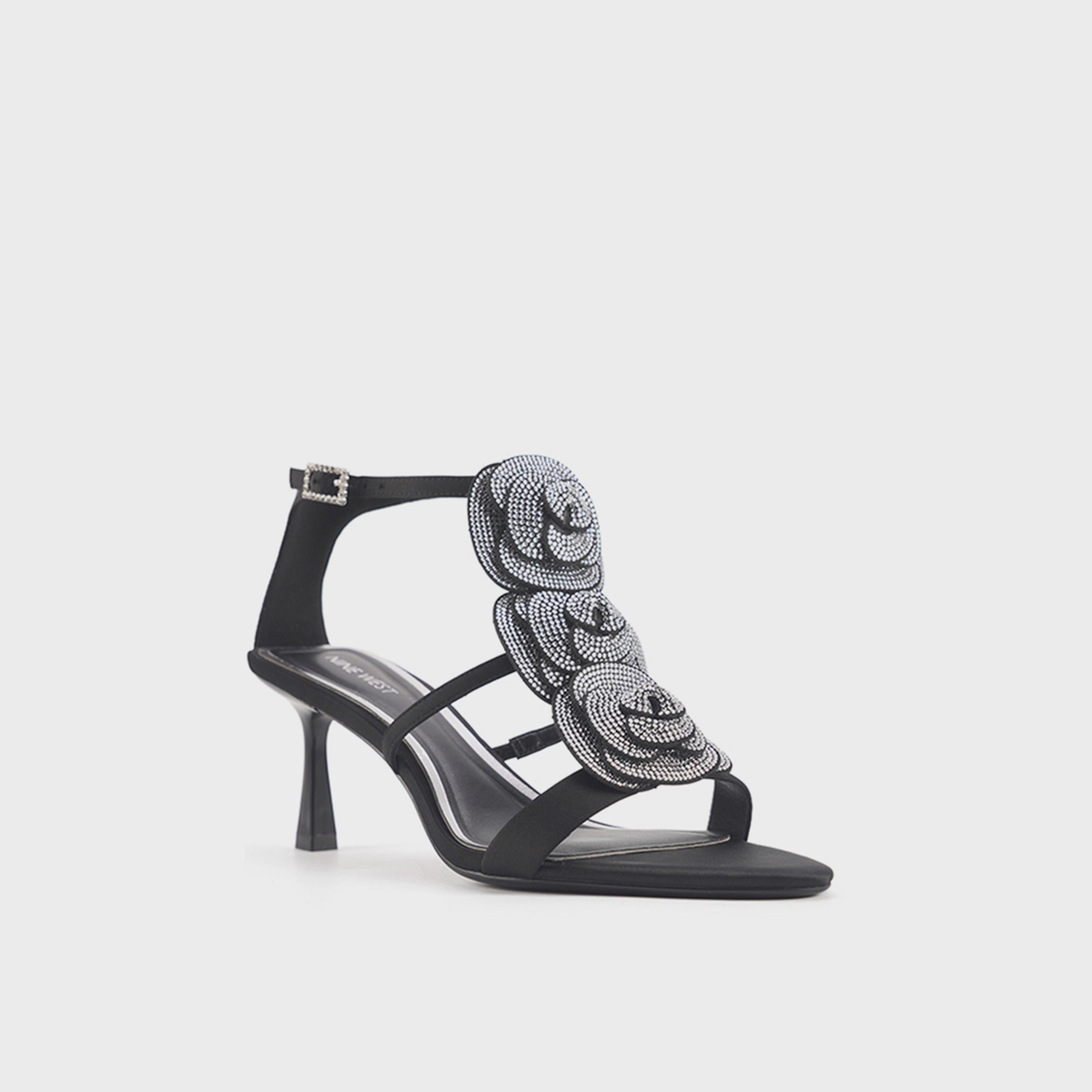 Nine West Women's Buckle Strap Sandals | MARLAIN-00A0 5FX-women-shoes-heels-image-1
