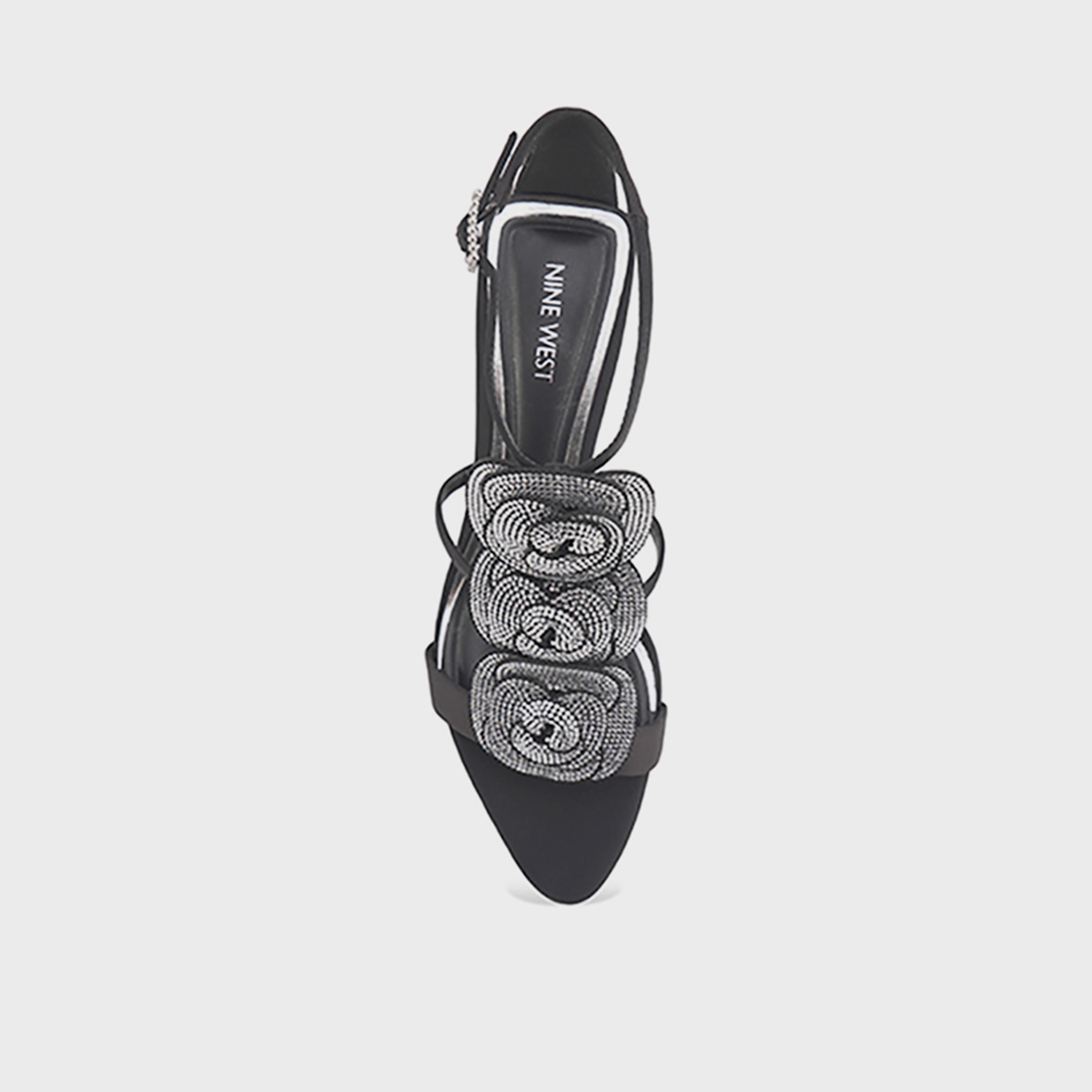 Nine West Women's Buckle Strap Sandals | MARLAIN-00A0 5FX-women-shoes-heels-image-2
