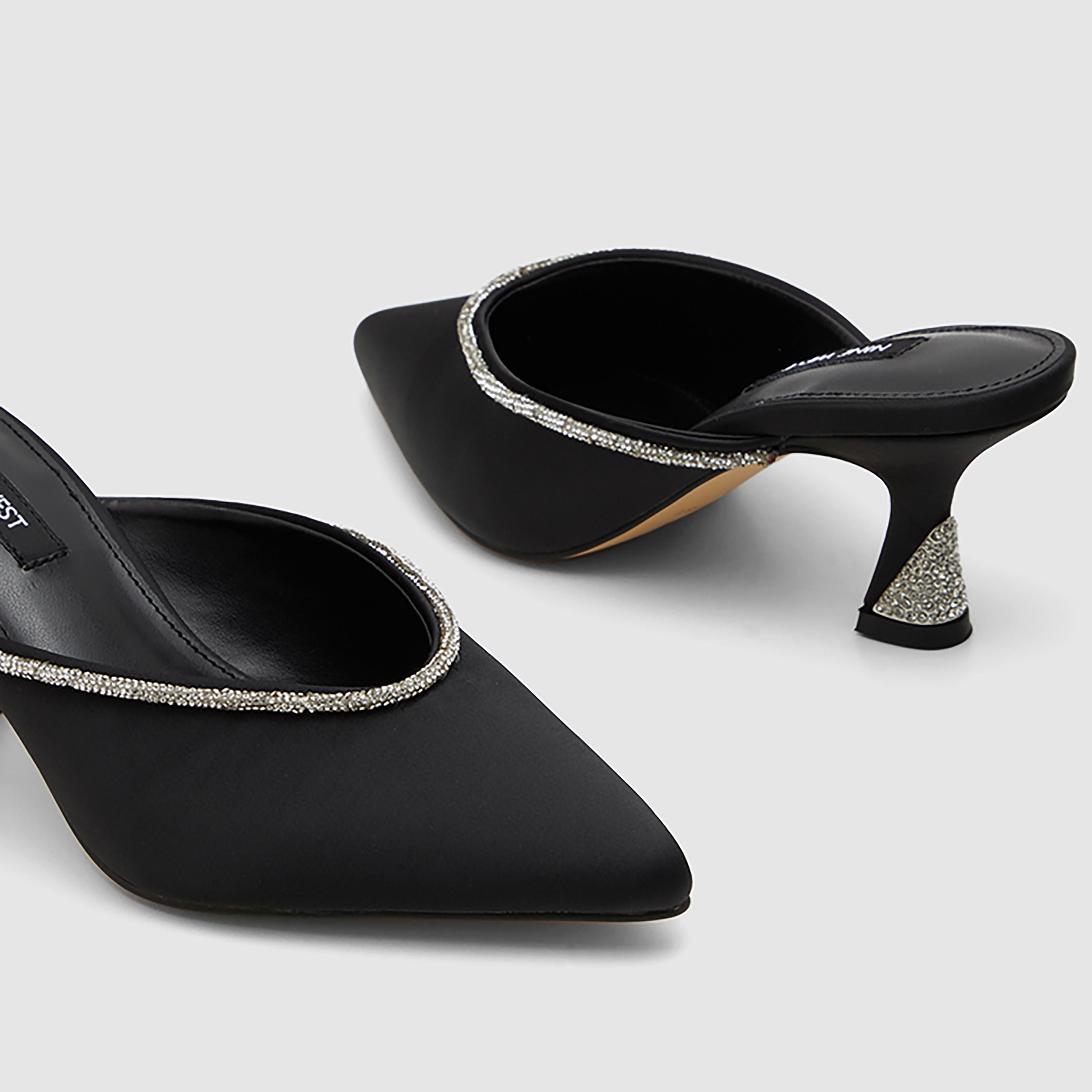 حذاء ميول بكعب مزين للنساء من ناين ويست | MCFI-TANISHA-women-shoes-heels-image-4